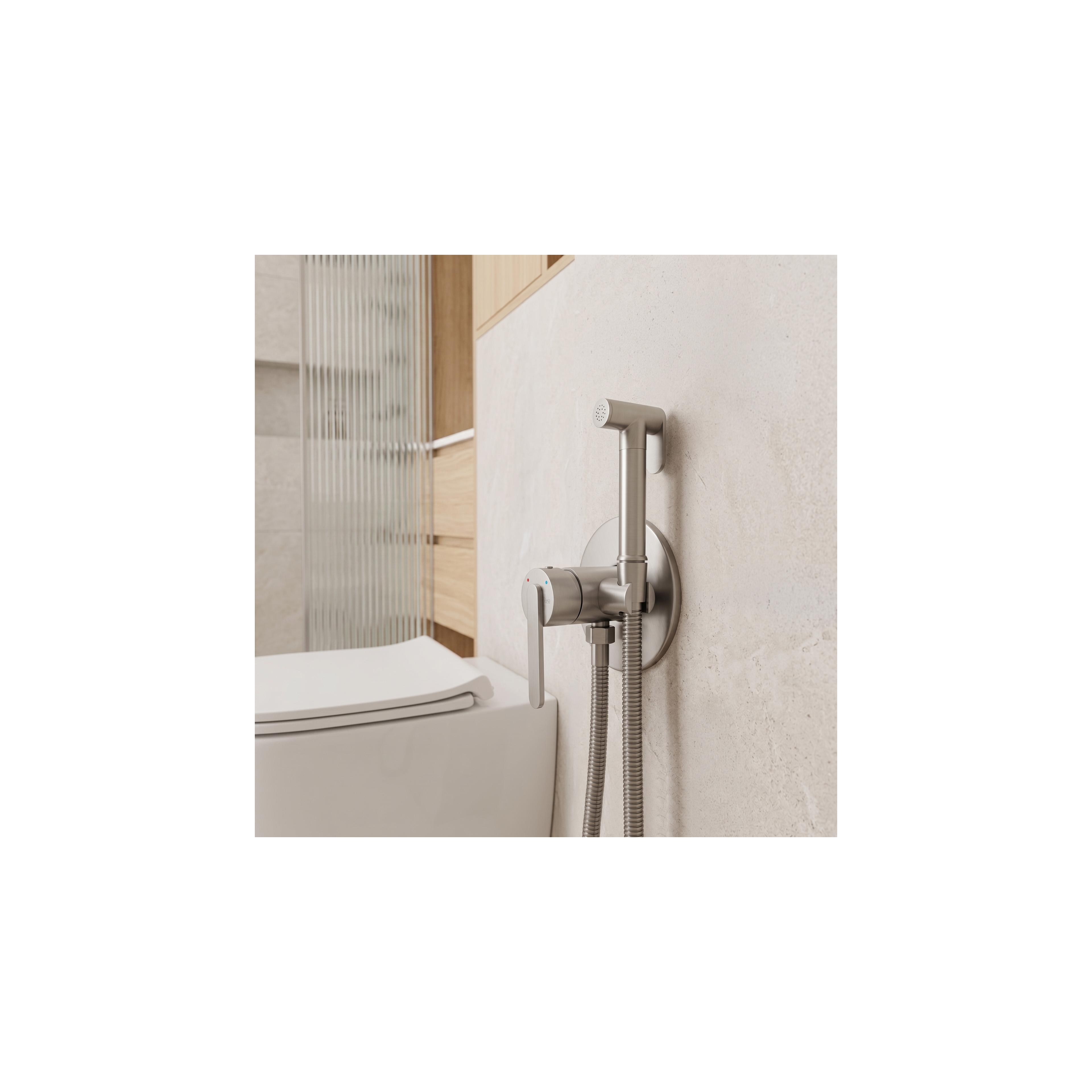 Bidetarmatur REA Ontario Brush Nickel
