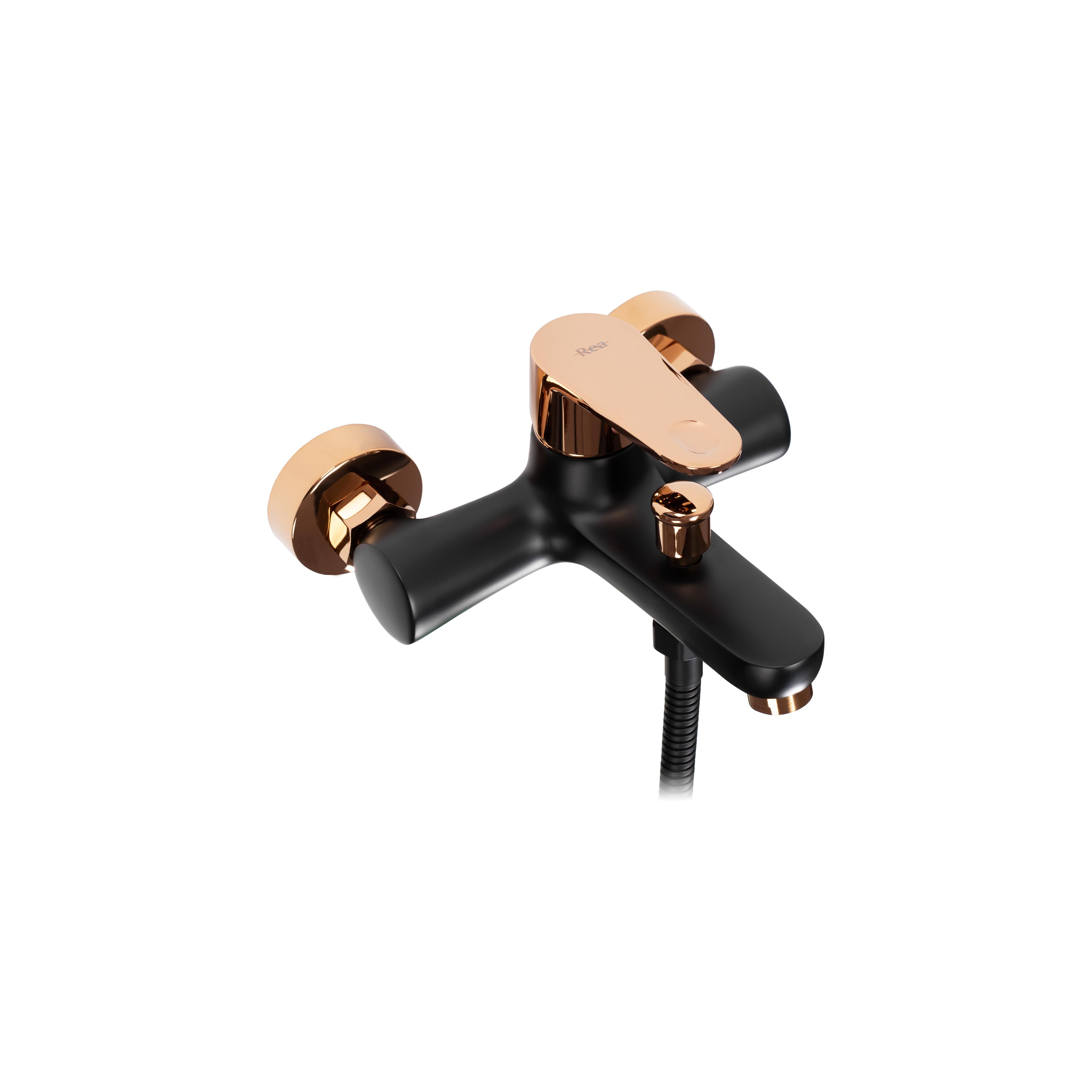 Wannenarmatur REA Mild Black Rose Gold
