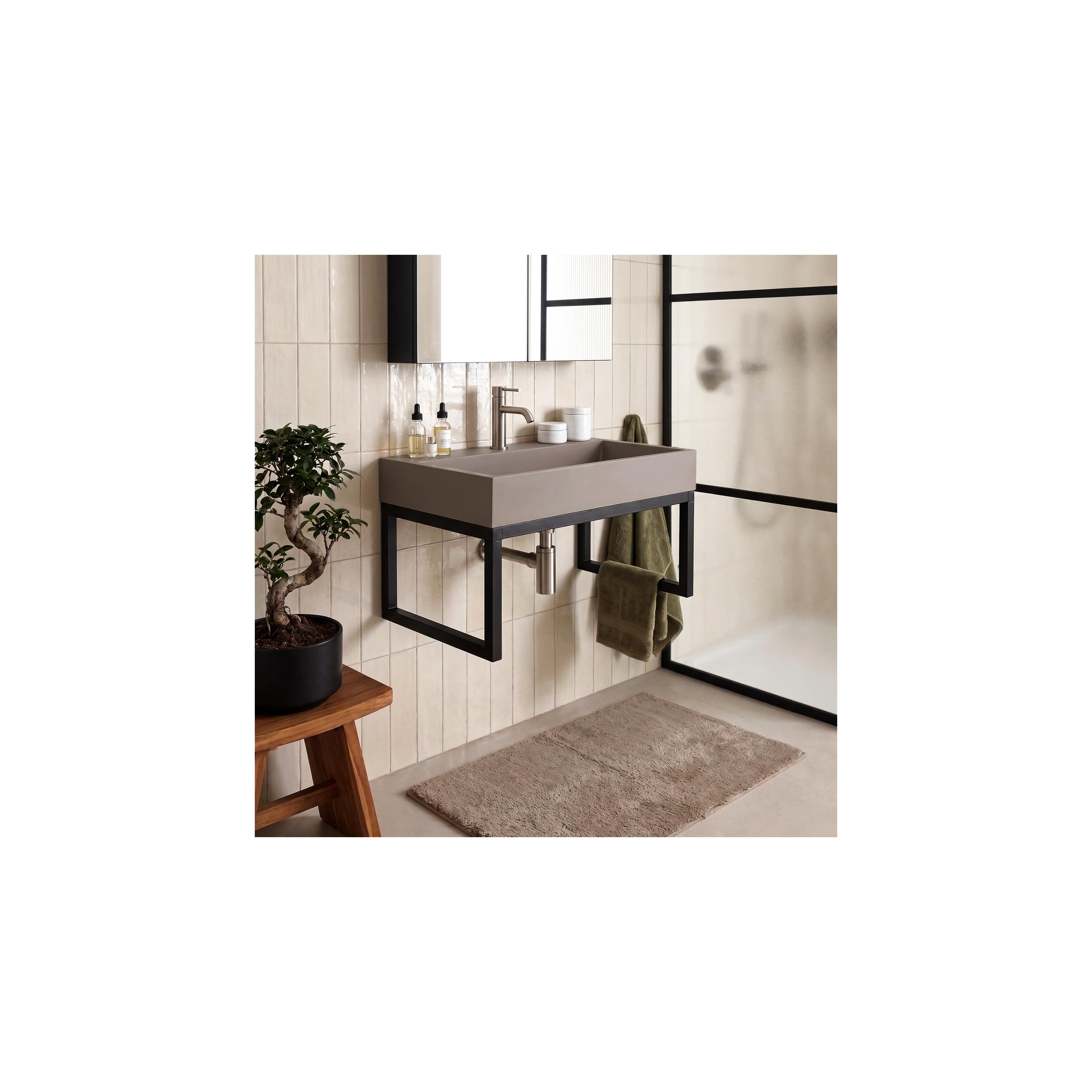Konglomerāta izlietne Rea GOYA 60CM Taupe + rāmis