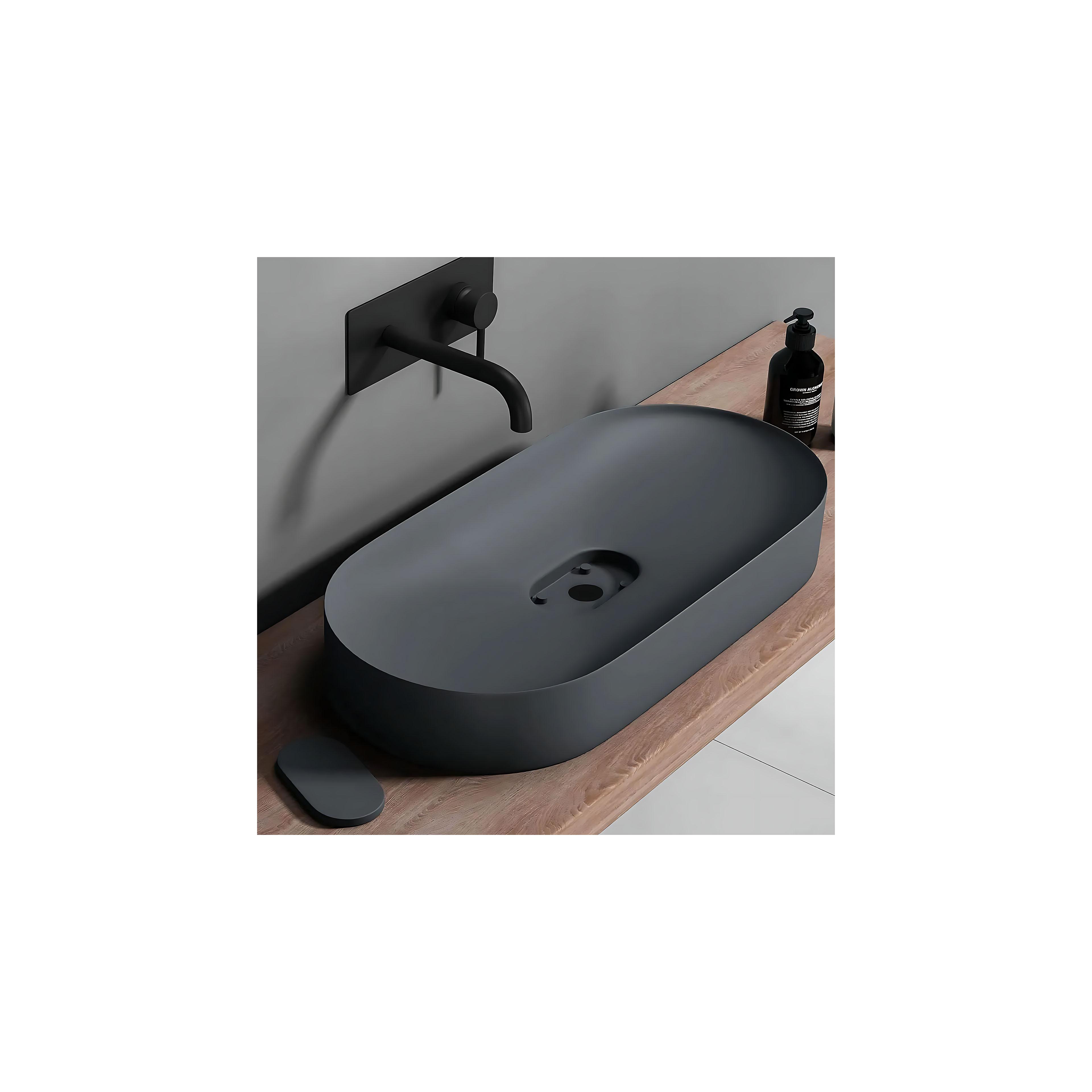 Waschbecken Konglomerat  IRIS 71 CM GREY MATT