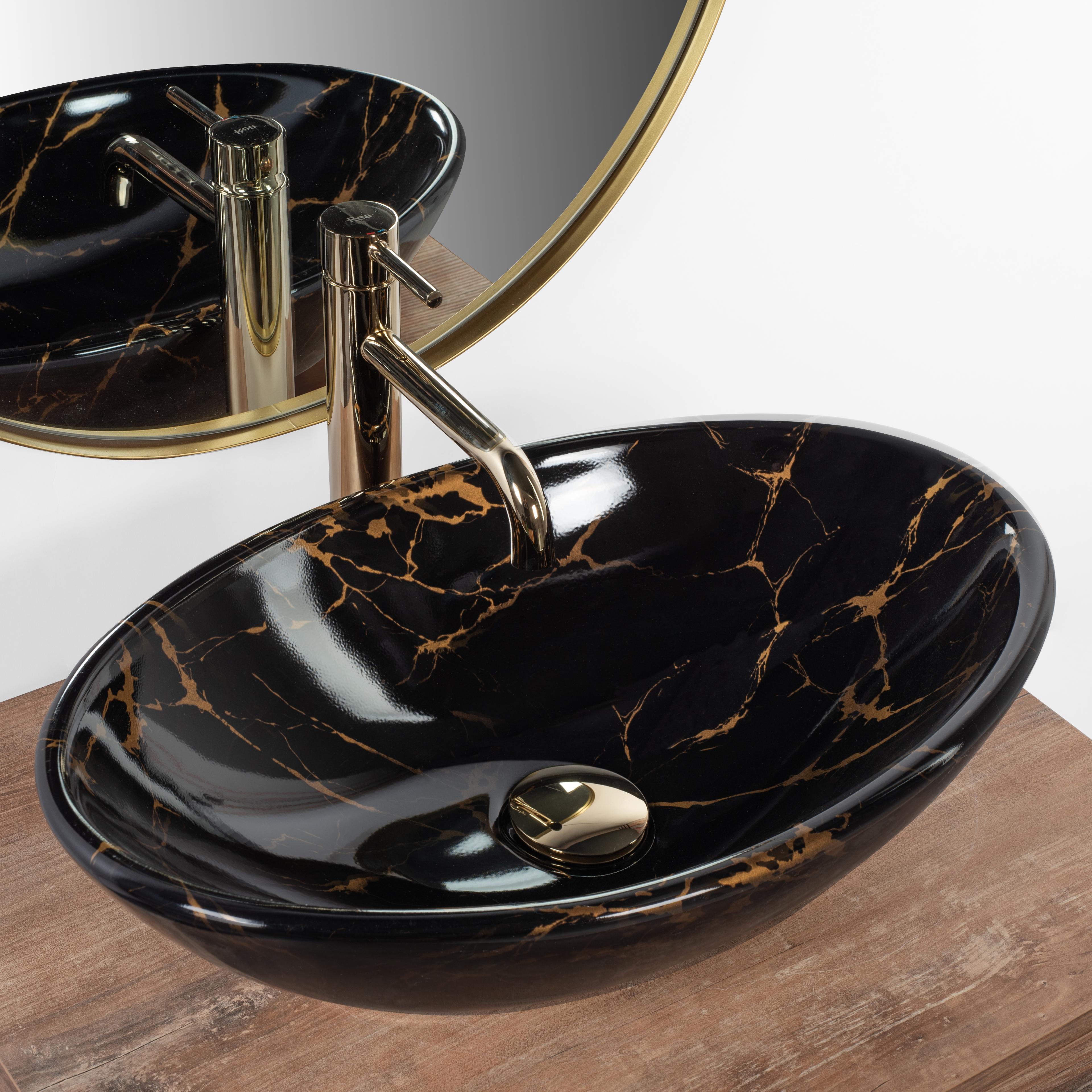 REA Pamela Pamela Black Marble Shiny