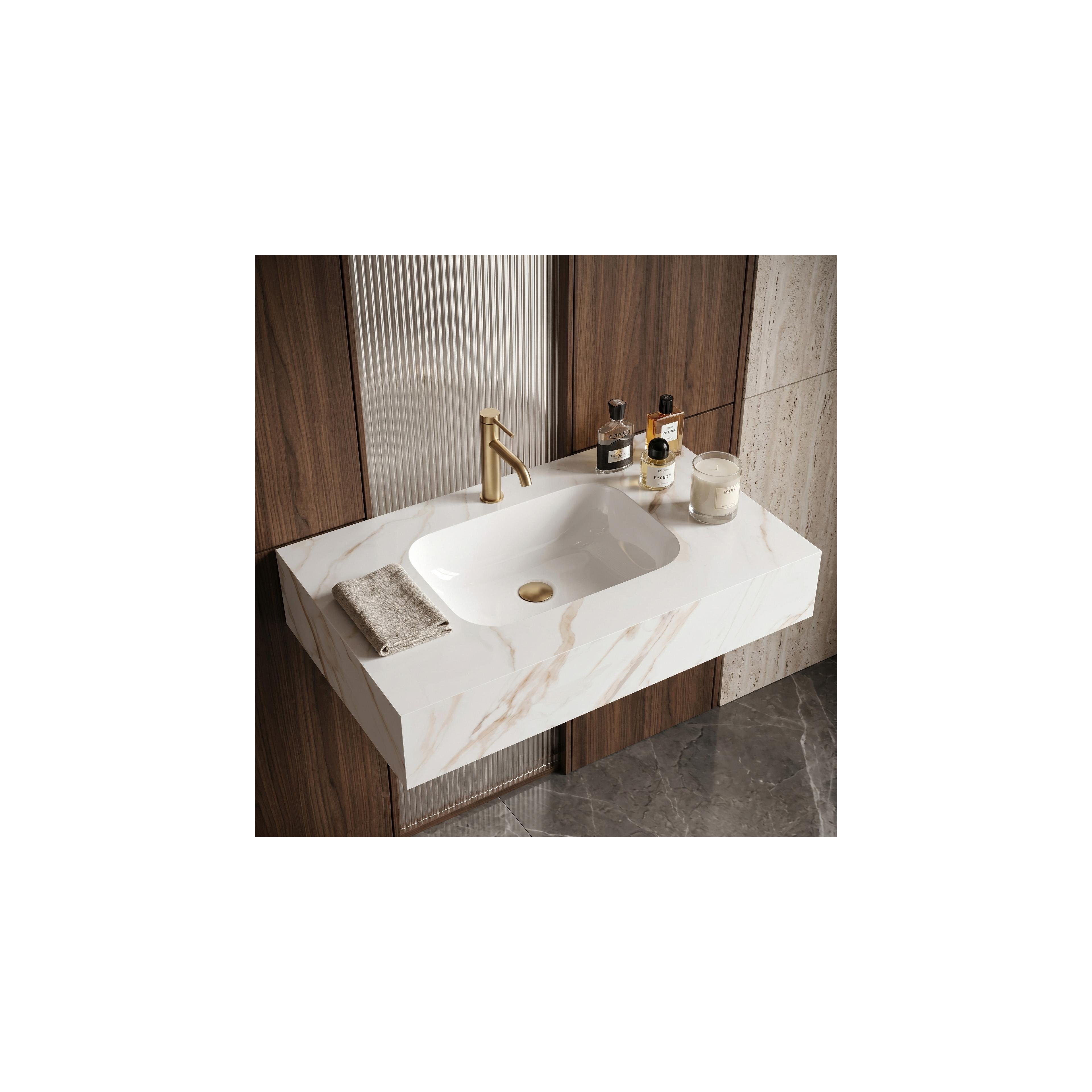 Wandwaschbecken REA Aresa Grey Gold 80