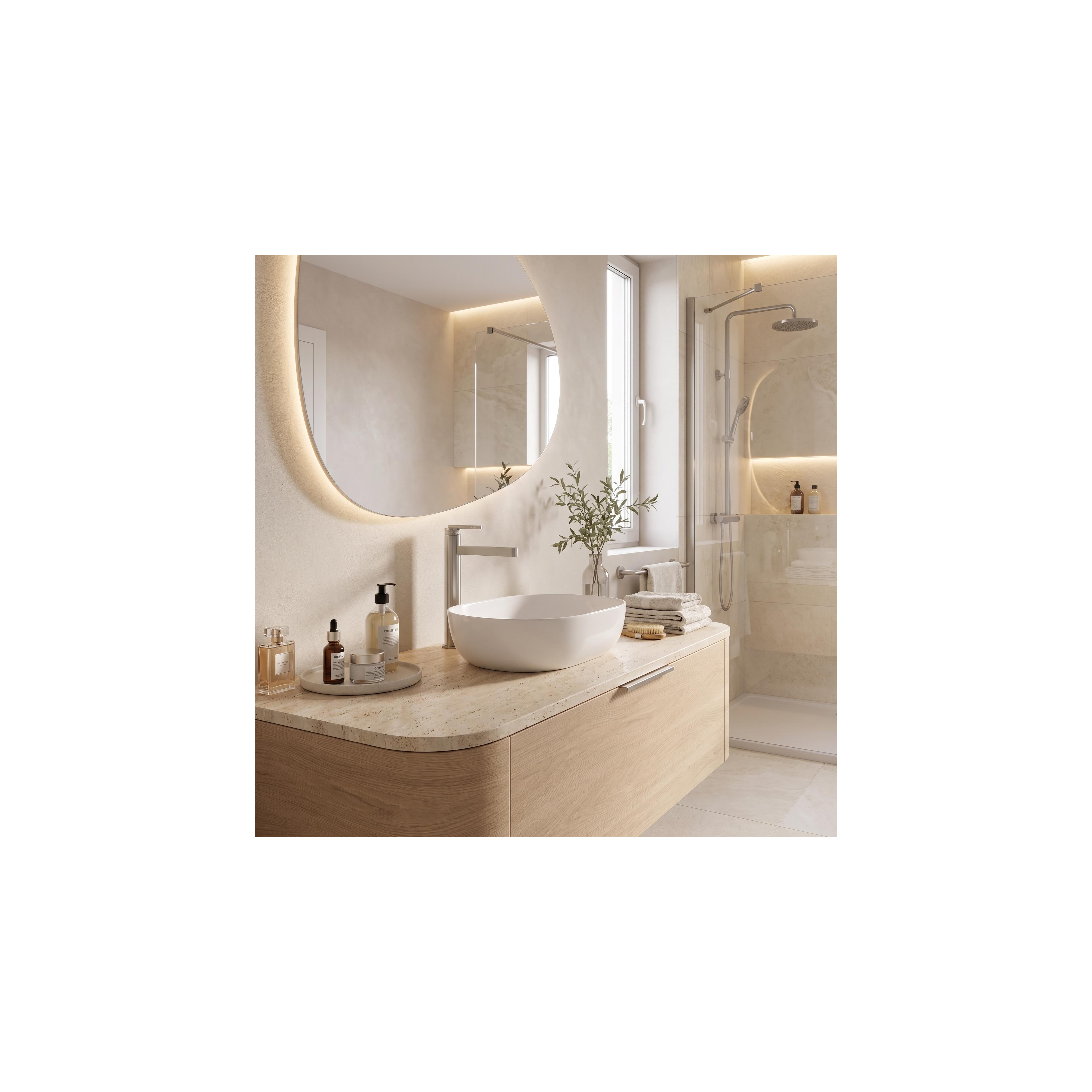 Bathroom faucet Rea Grace Brush Nickel High