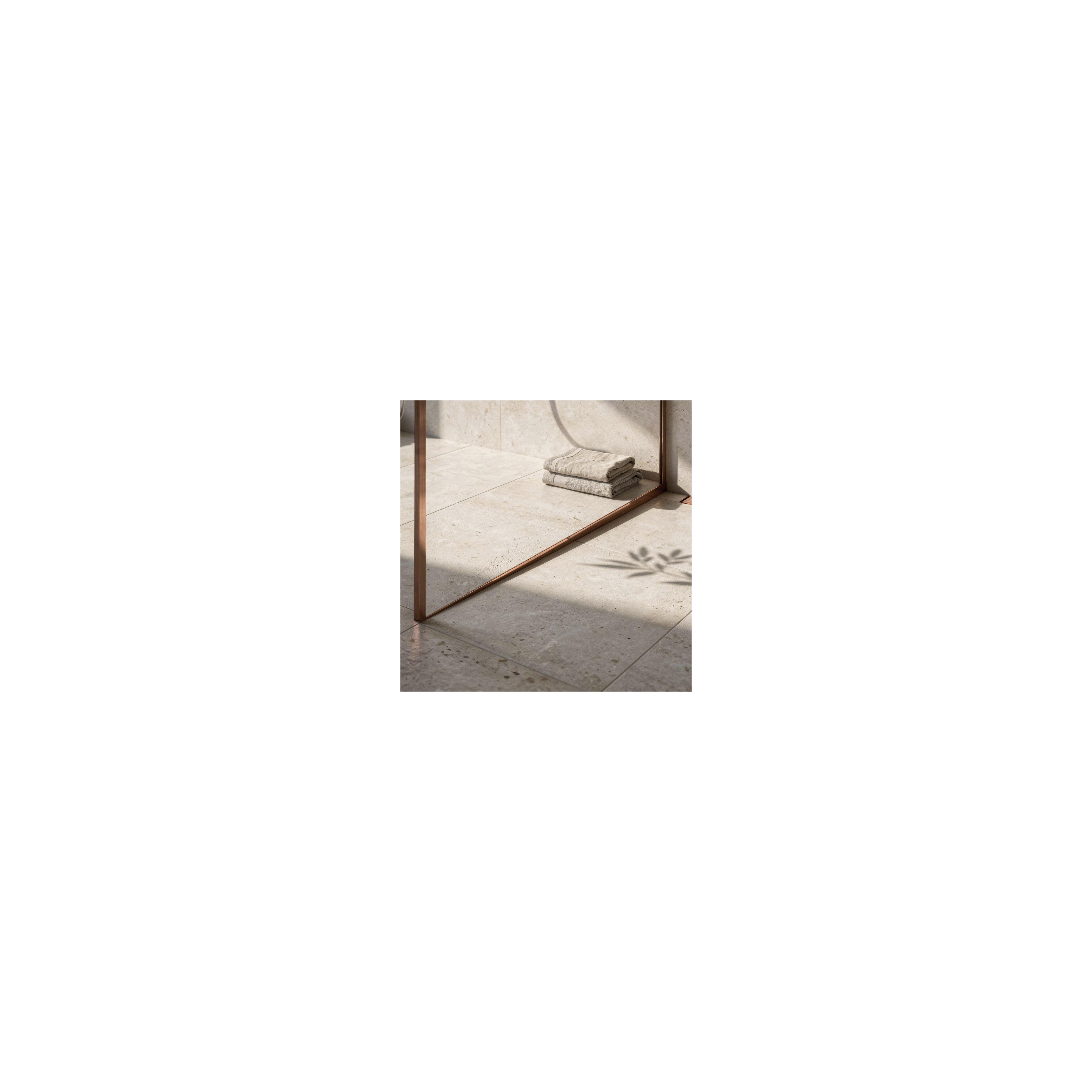 Shower tray skirting panel 100cm Brush Copper