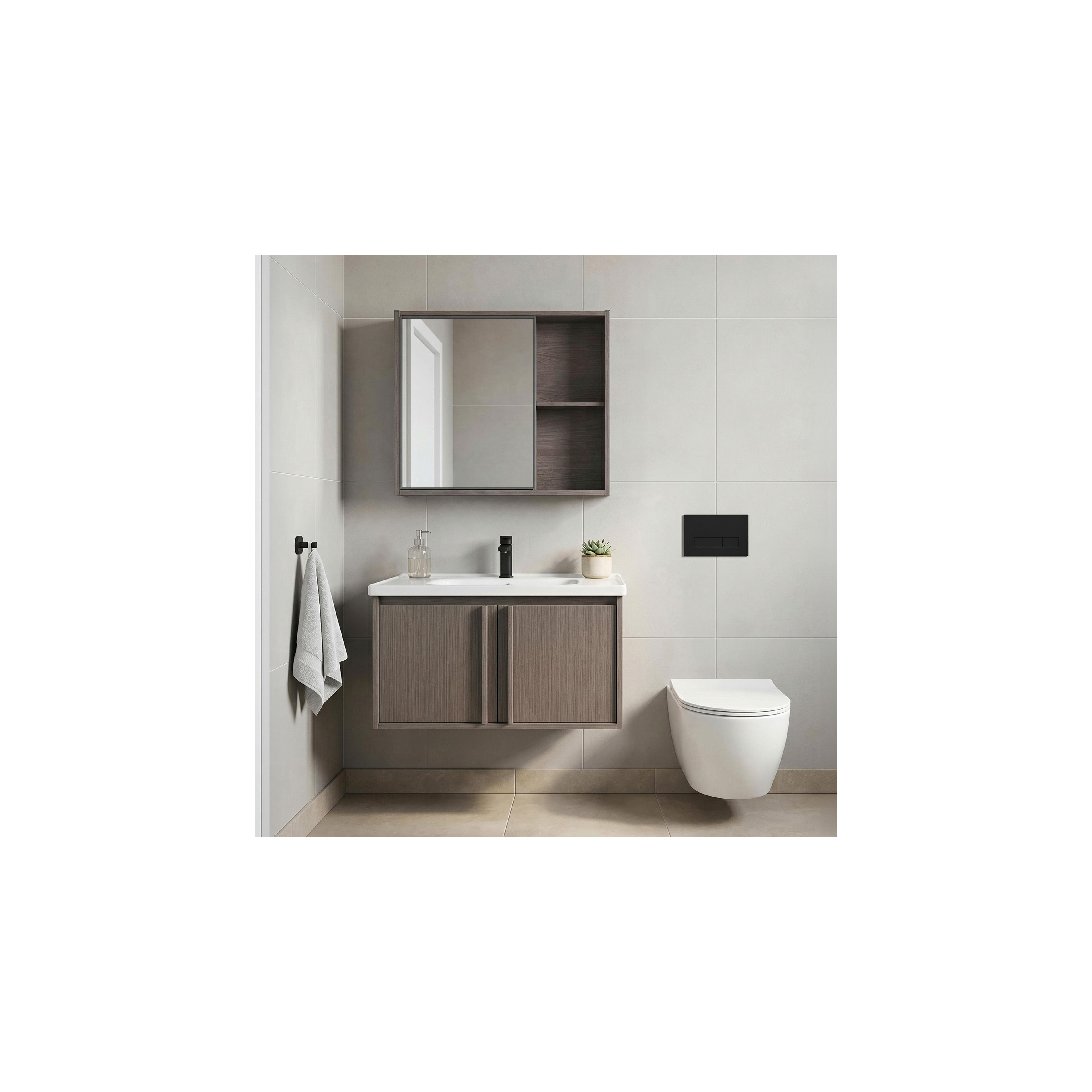 Badezimmermöbel-Set mit Waschbecken Gama T25023 KJM 70CM