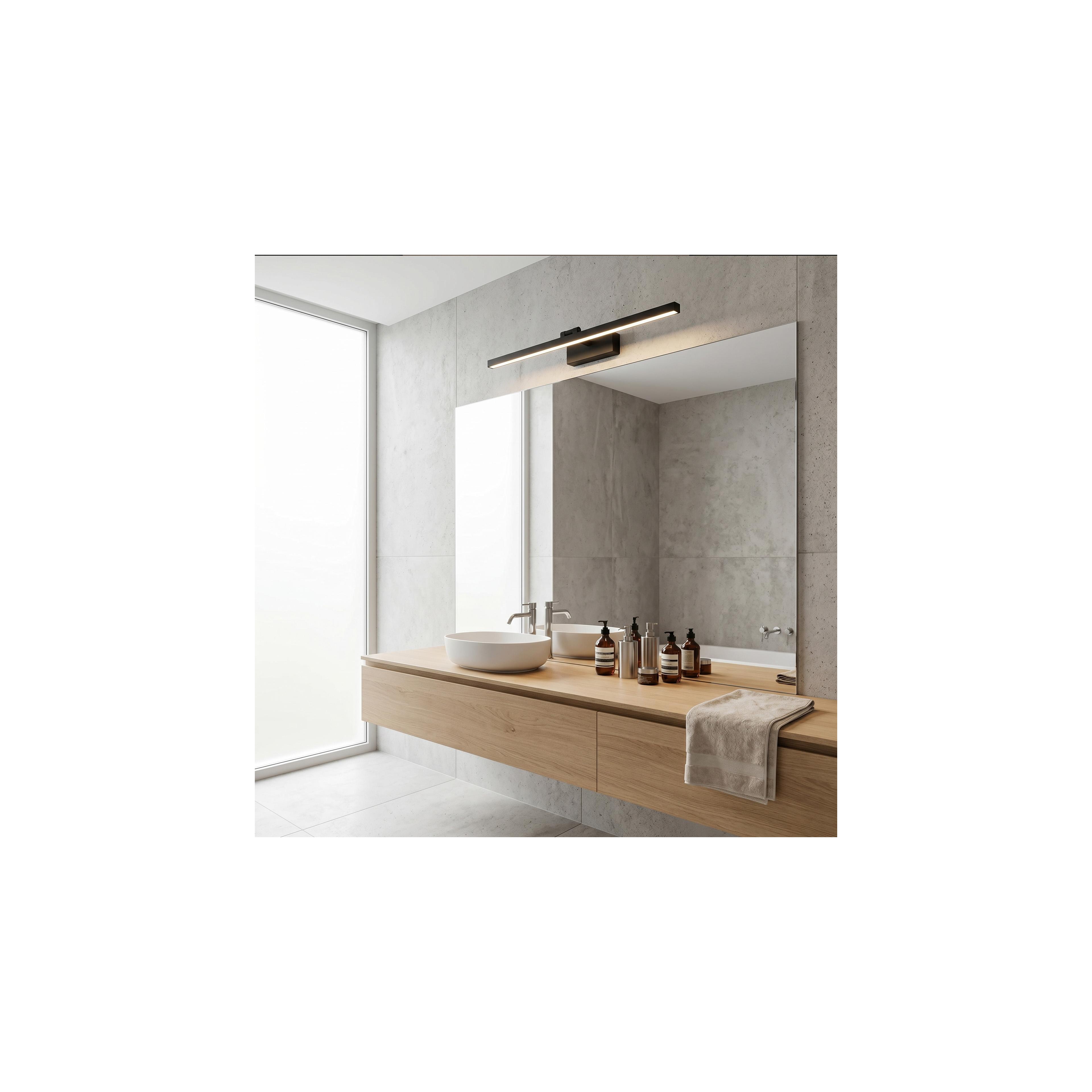 Bad LED-Wandleuchte APP1868-1W 80 cm Black