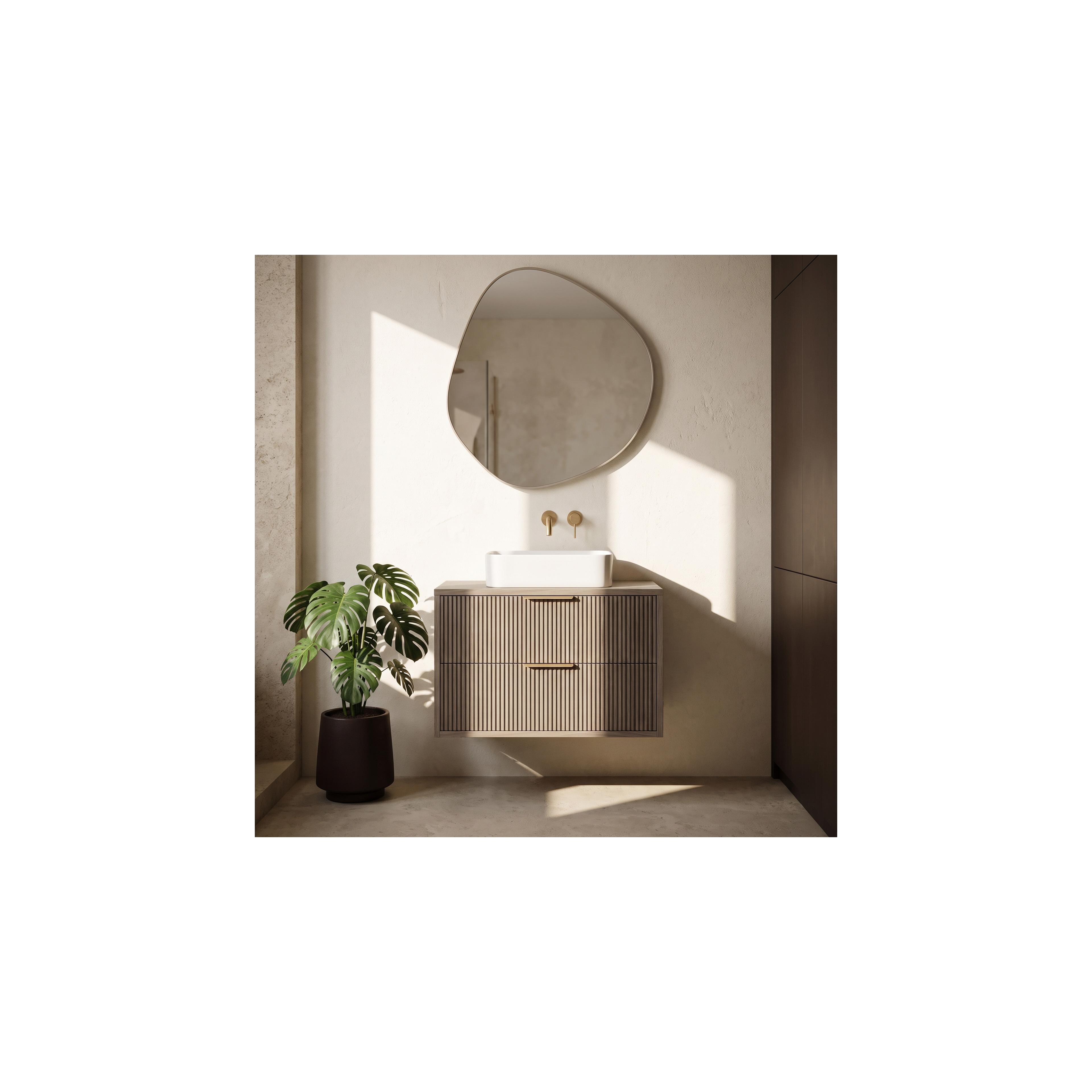 Шкаф за мивка Rea Mono 80cm Grey Oak