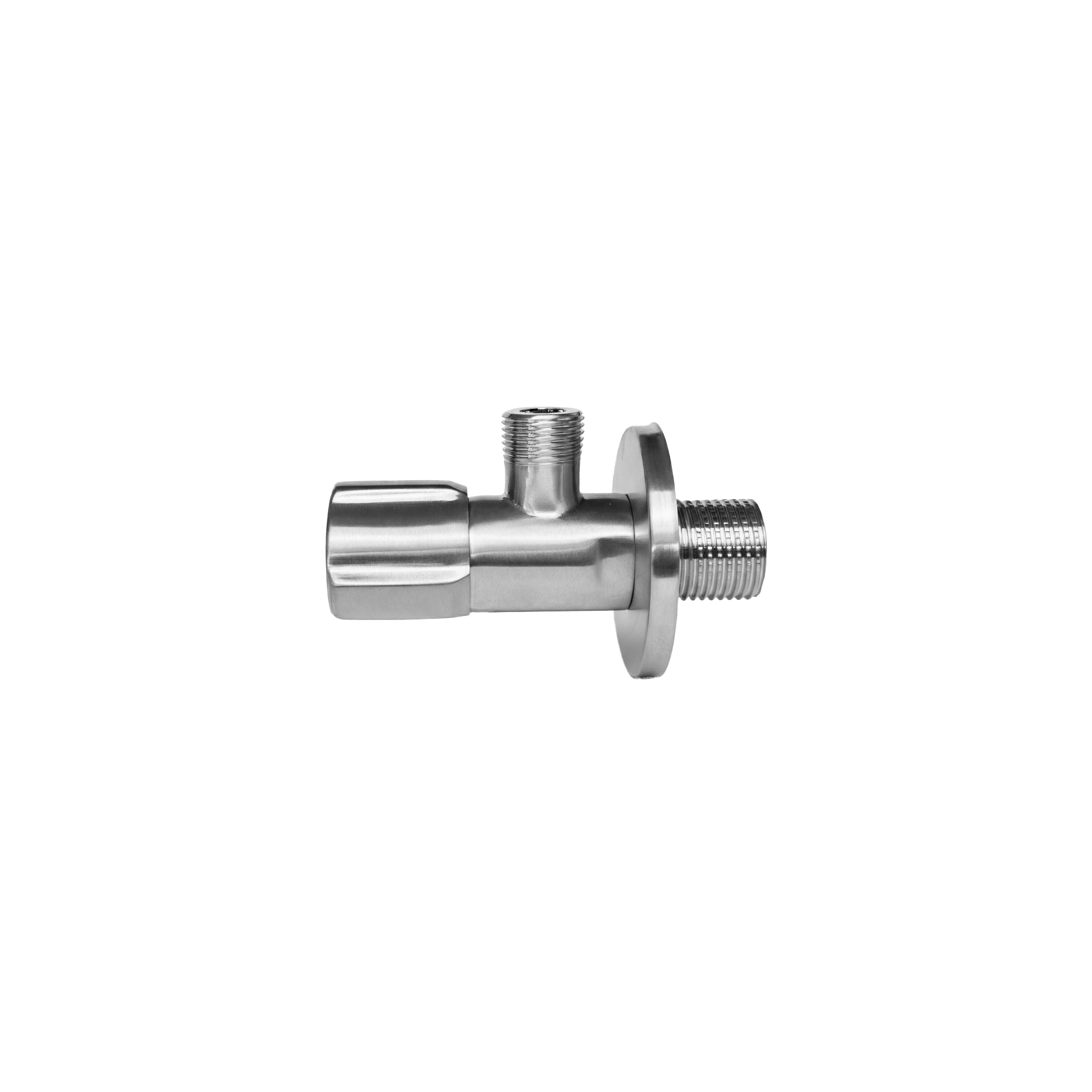 Ъглов вентил 02  1/2" x 3/8" Brush Nickel