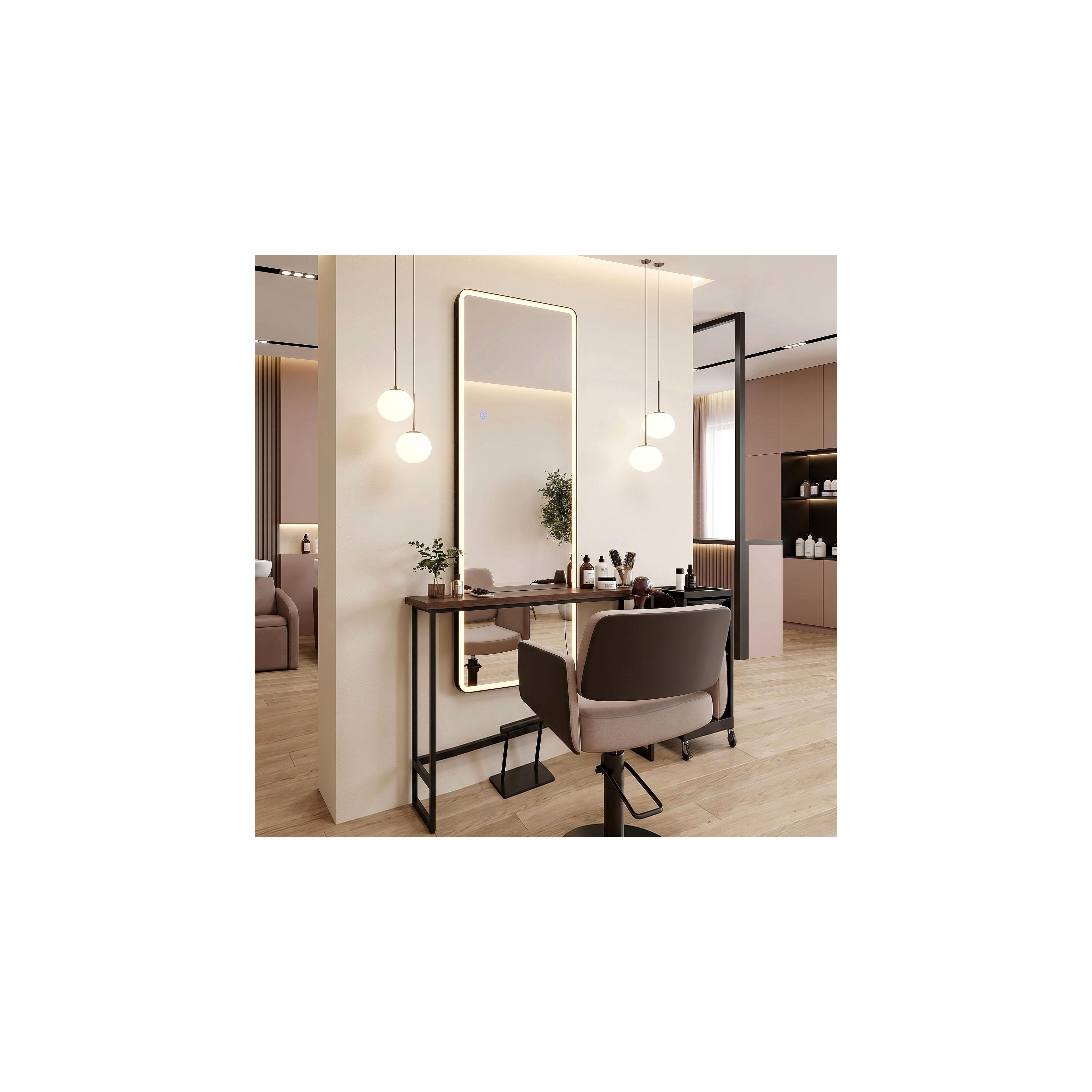 Spiegel LED Classico 60x170cm Black