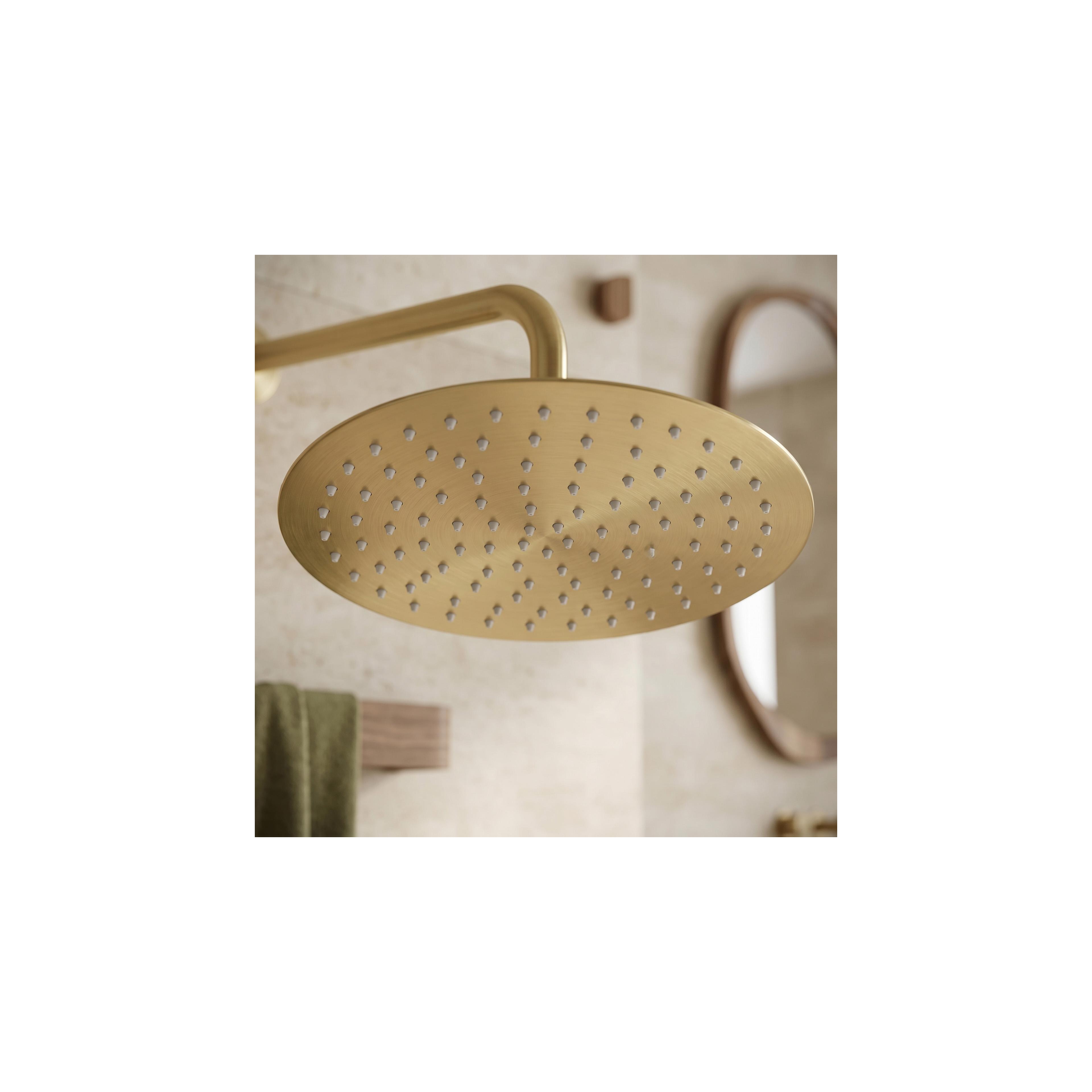 Kerek esőztető zuhanyfej REA JS-P014BG 30cm Brush Gold