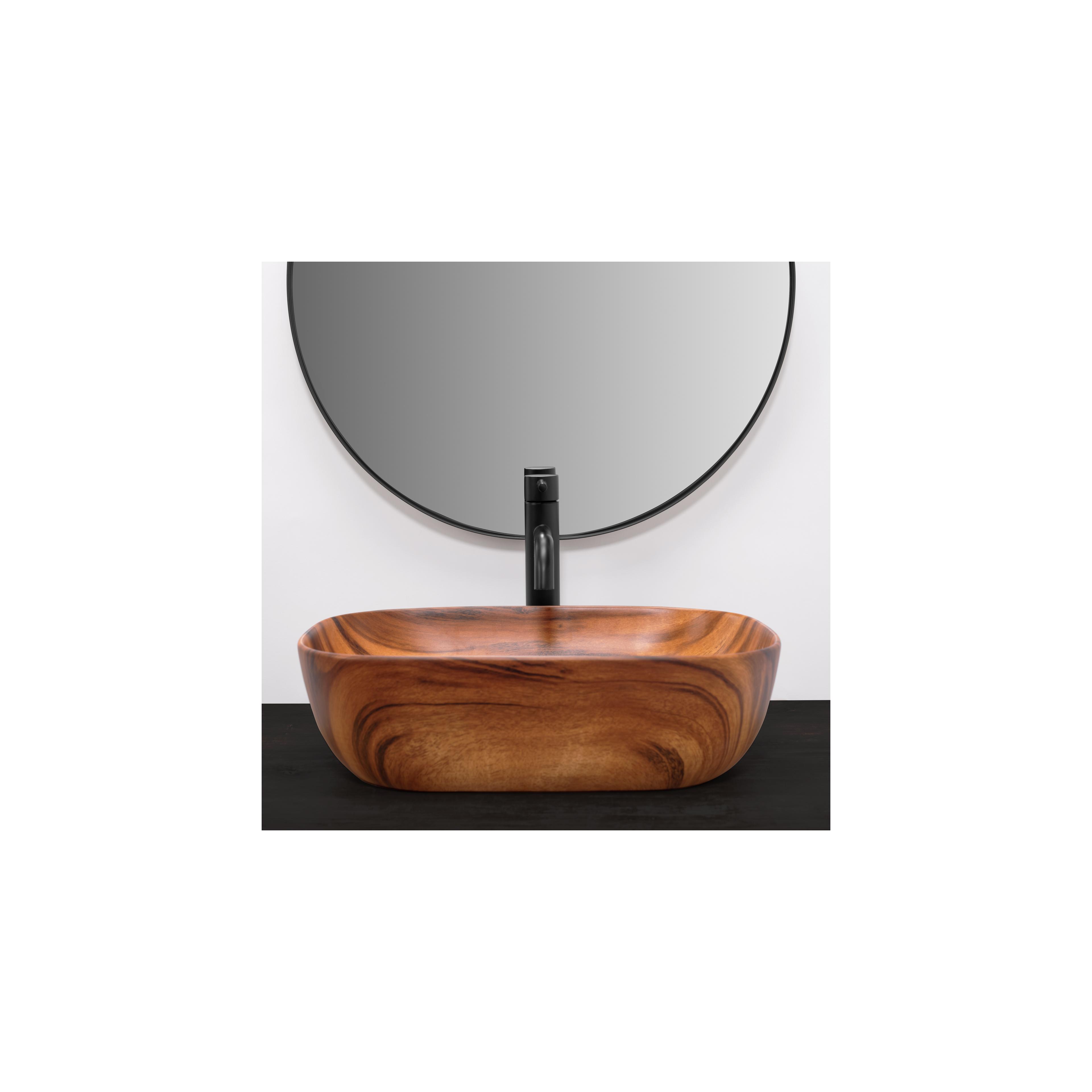 Countertop Basin Rea Belinda Wood Mat