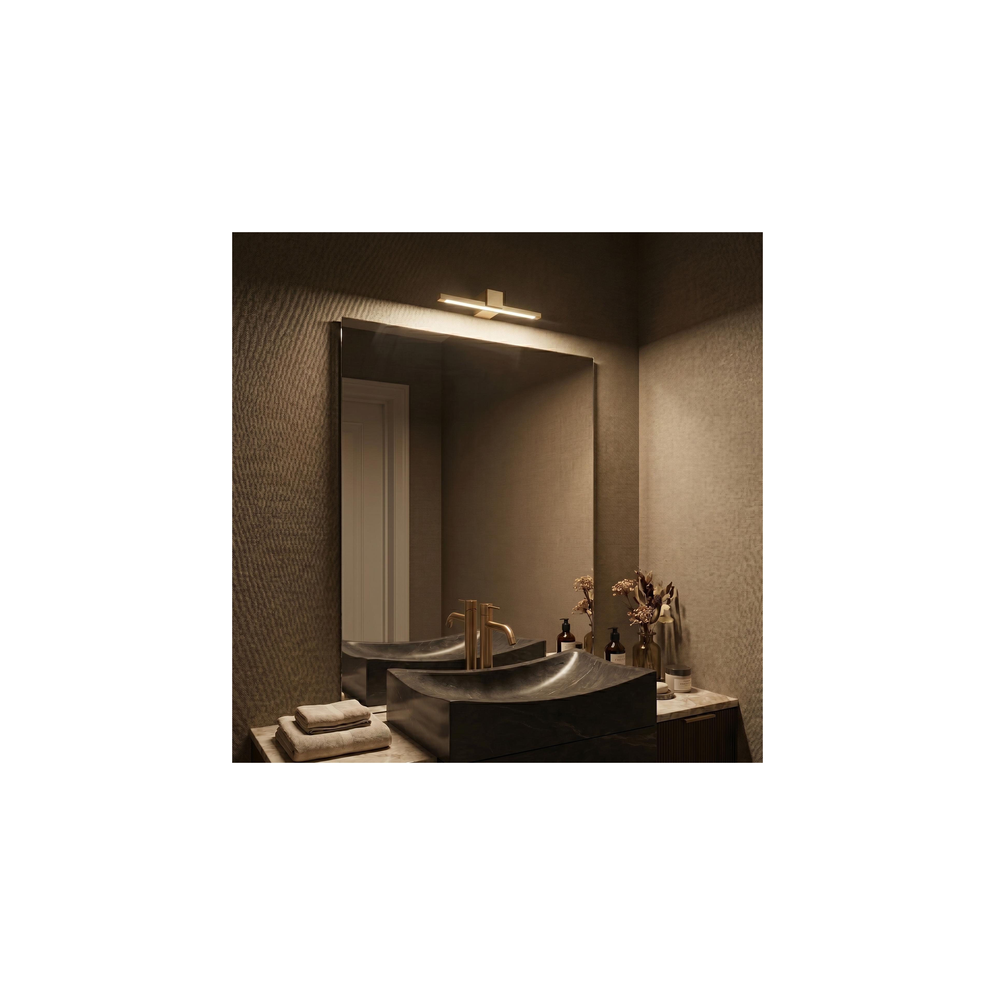 LED аплик за баня SWE046-1W 40cm GOLD BRUSH
