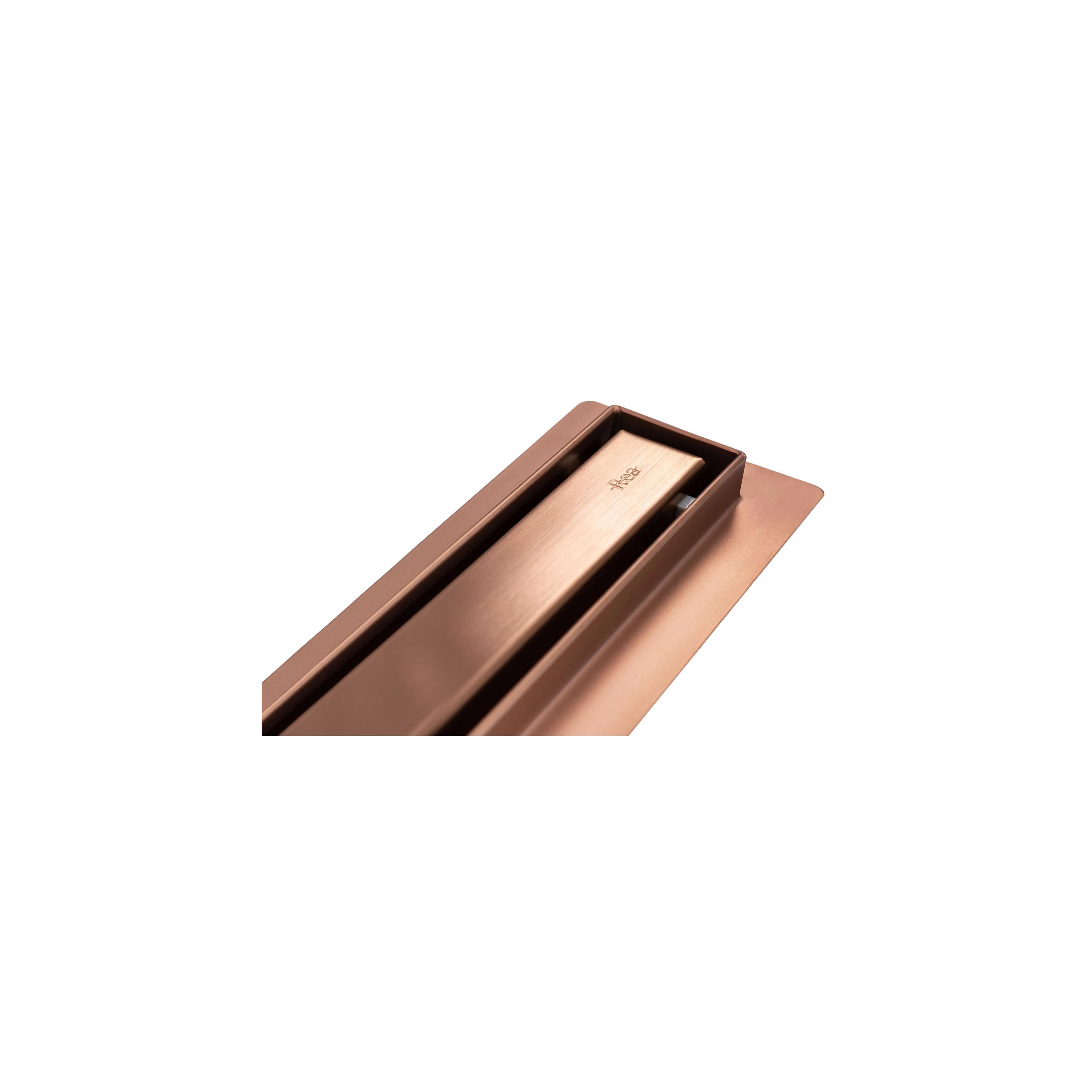 Odtokový žlab NEO Slim Pro brushed copper 70
