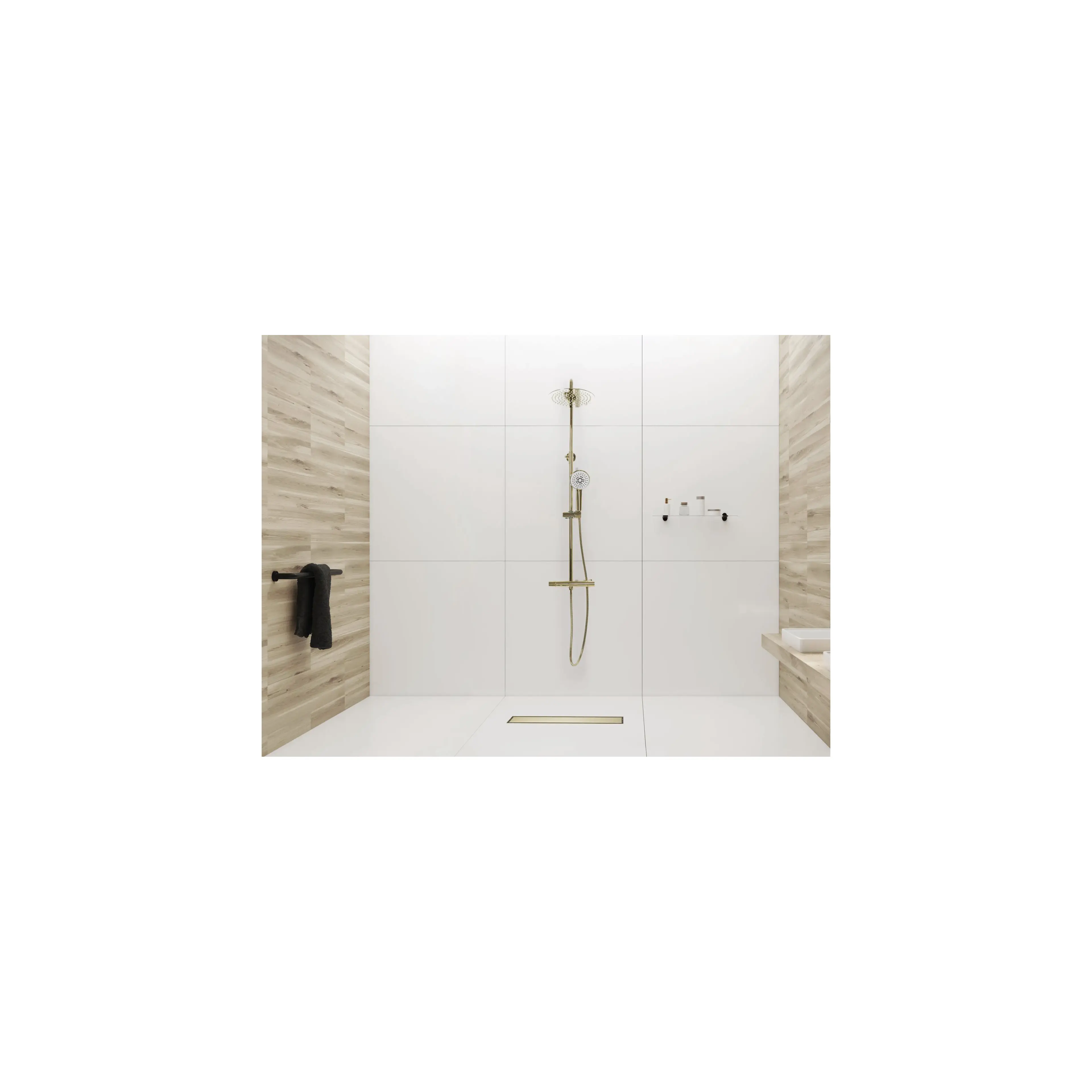 Duschrinne Rea Pure Neo Gold 80