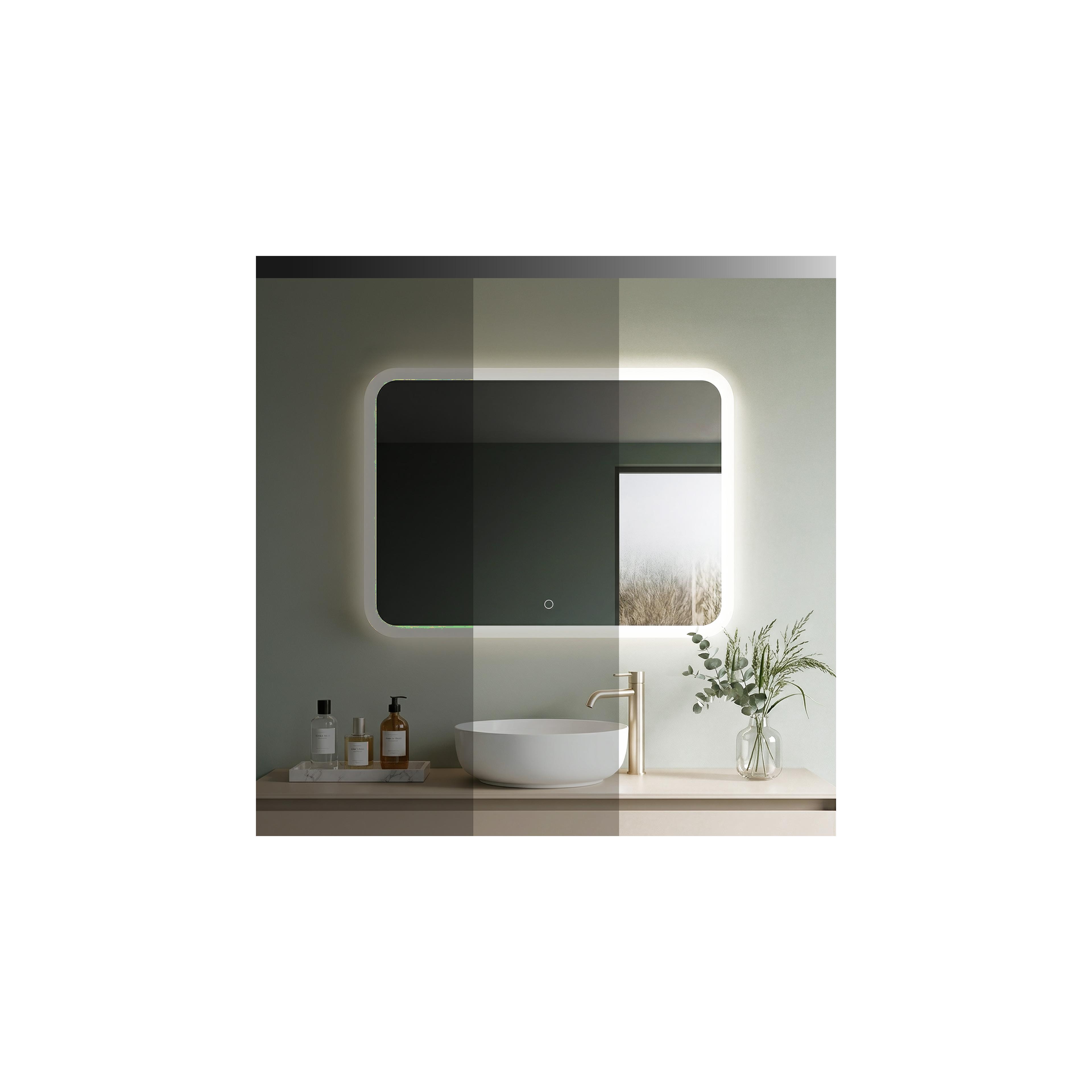 Spiegel LED 80x60cm TOP-3