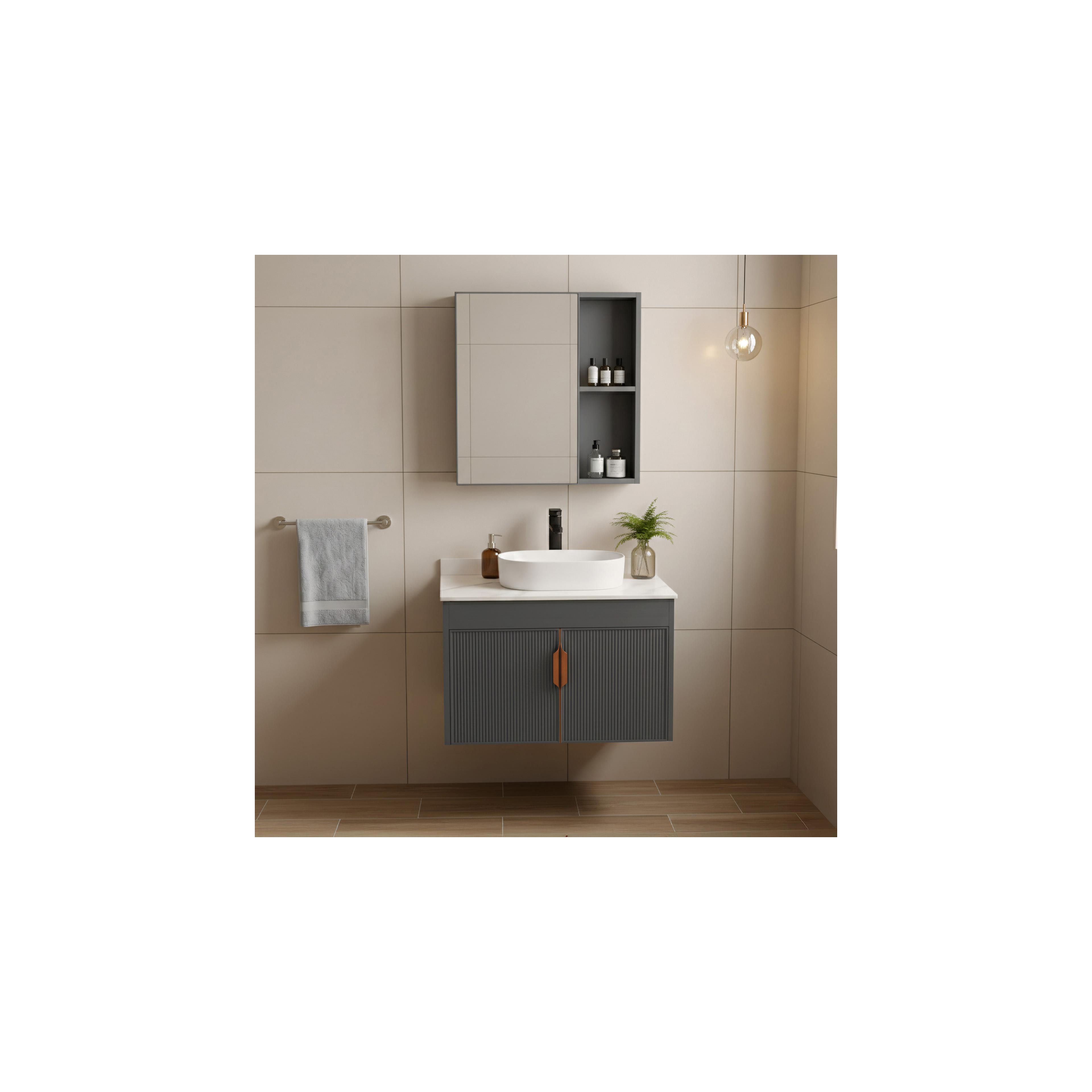 Bathroom furniture set with countertop Modo 60cm Grey