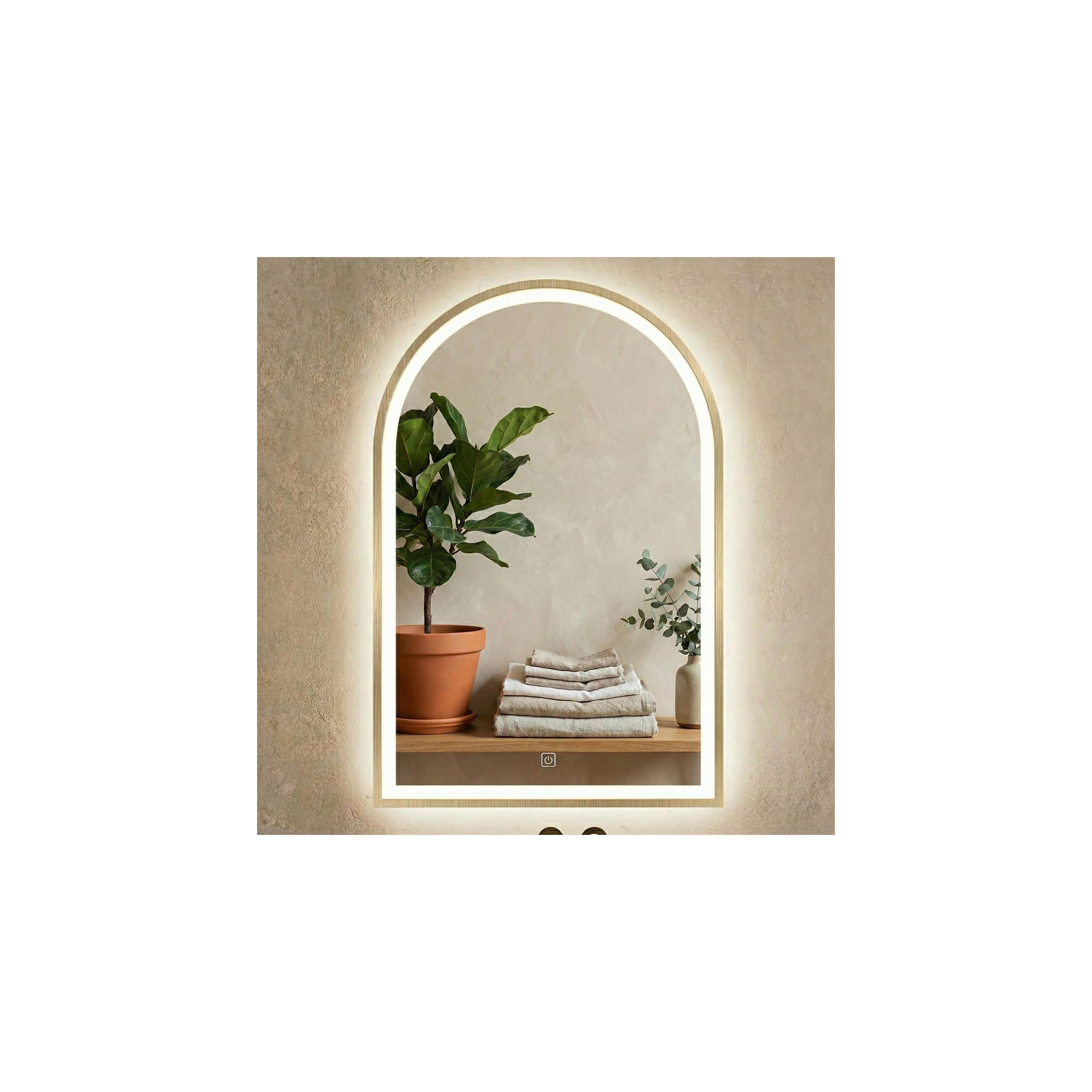 Mirror LED 60x100cm DART GOLD
