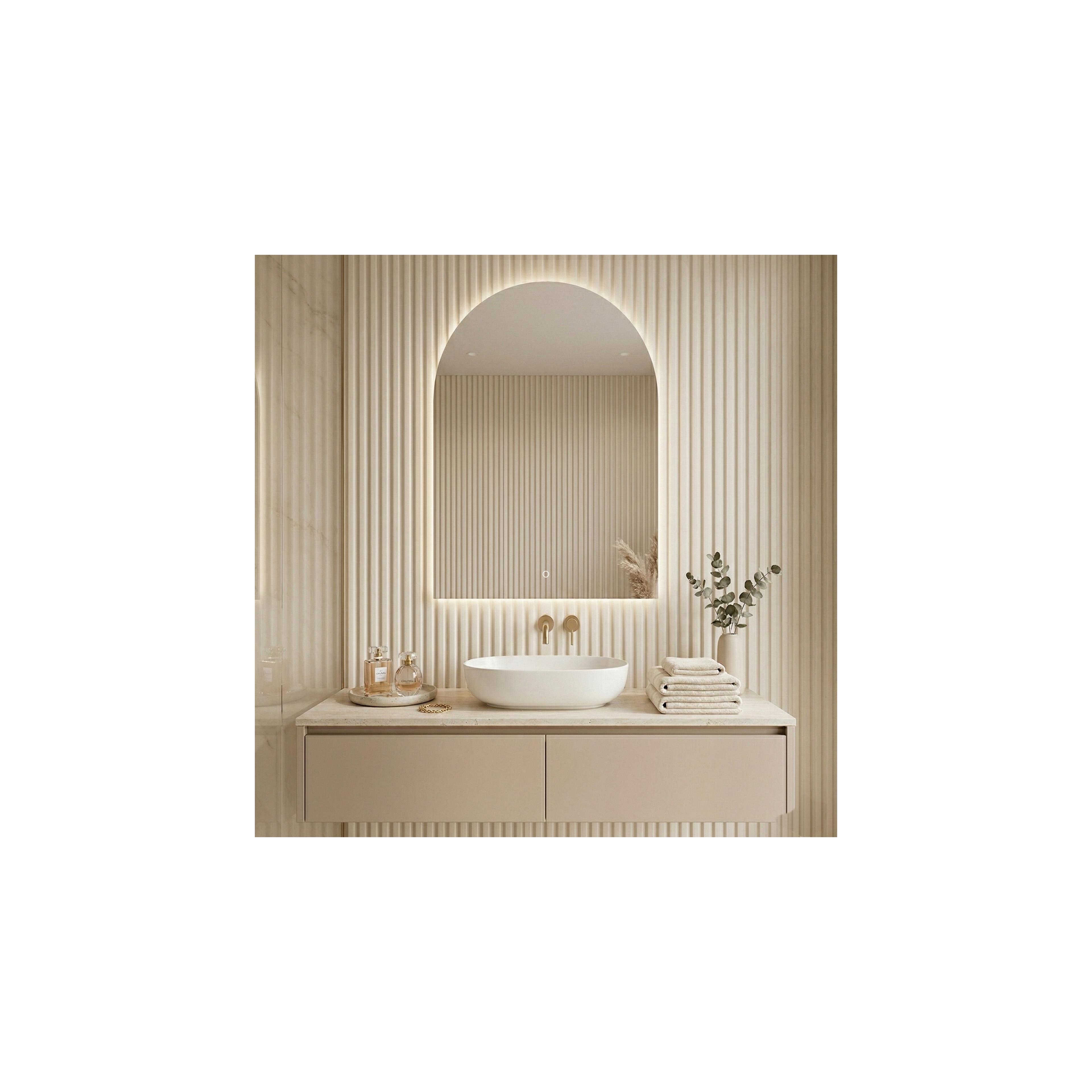 Mirror LED 90x60cm TOP-1