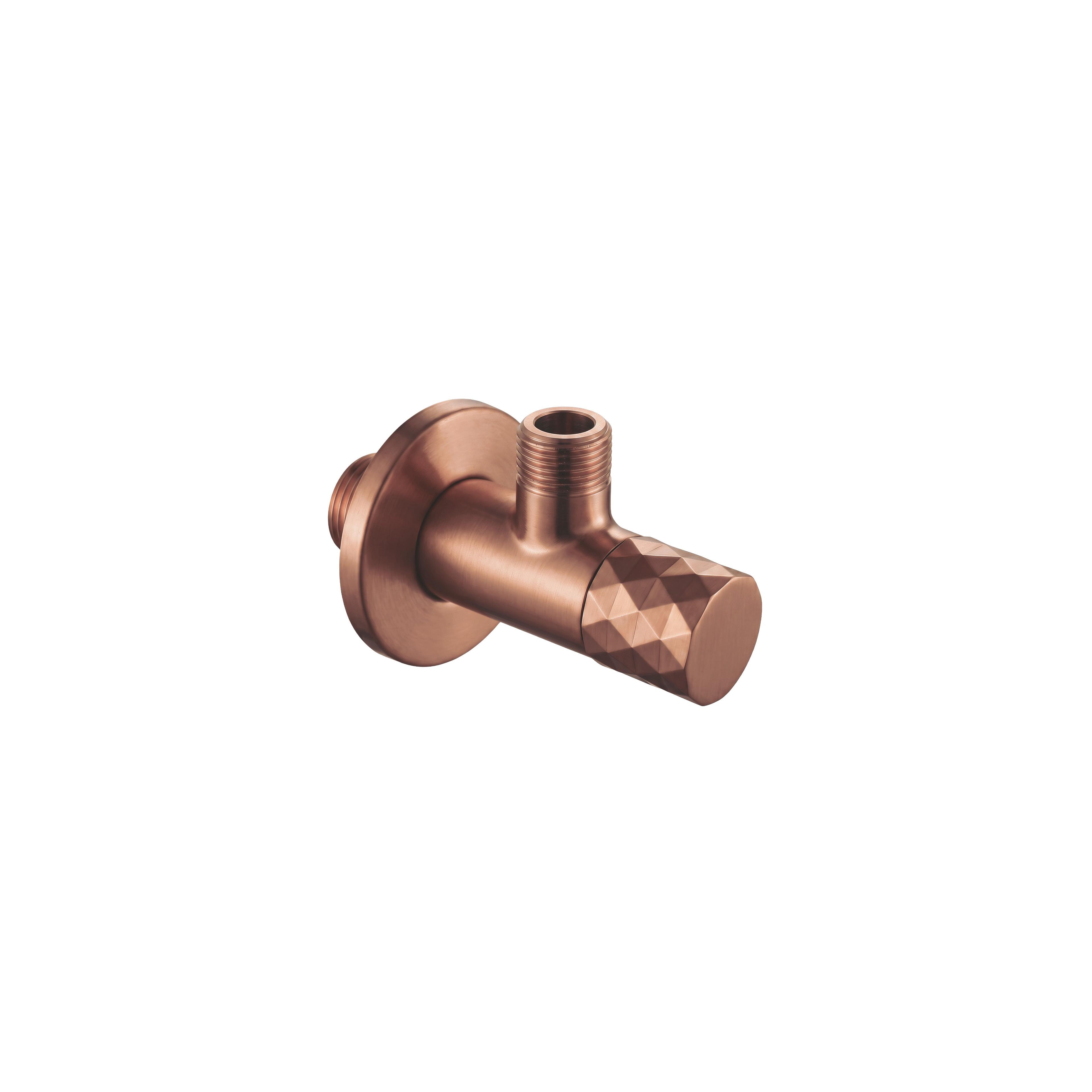 Vinkelventil Diamond 03 1/2" x 3/8" Brush Copper