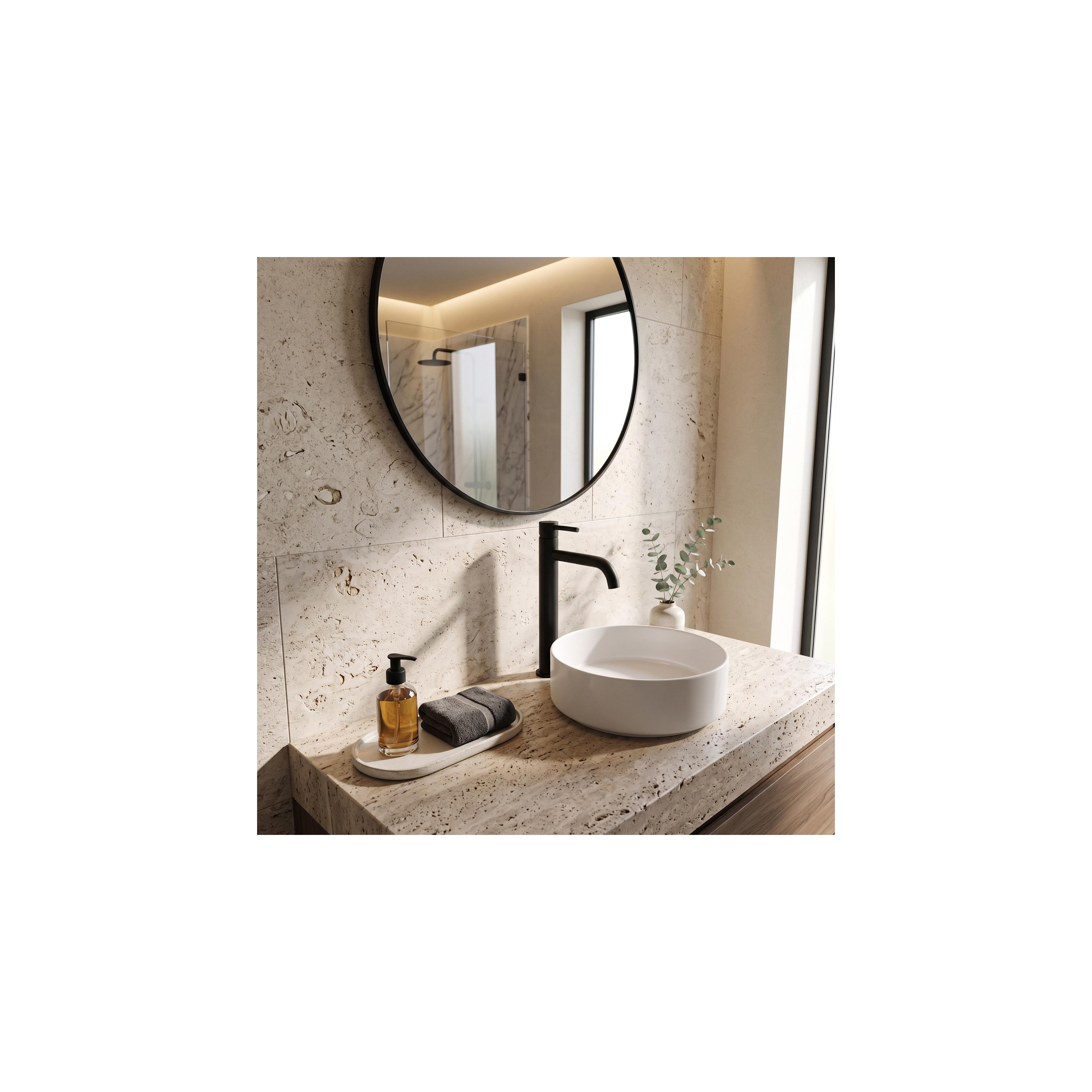 Waschbeckenarmatur Rea Lungo Black High