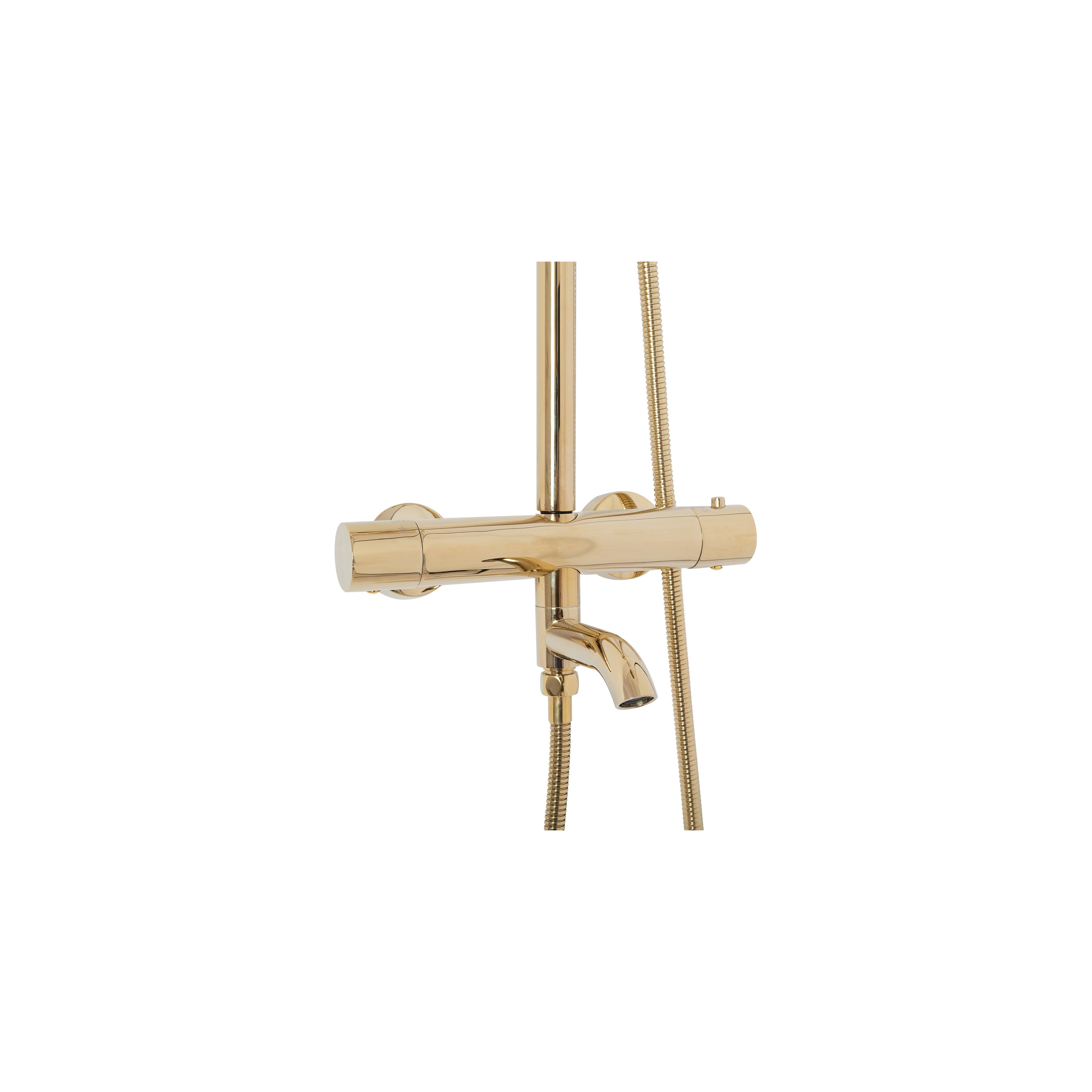 Kit de douche avec thermostat Lungo Gold