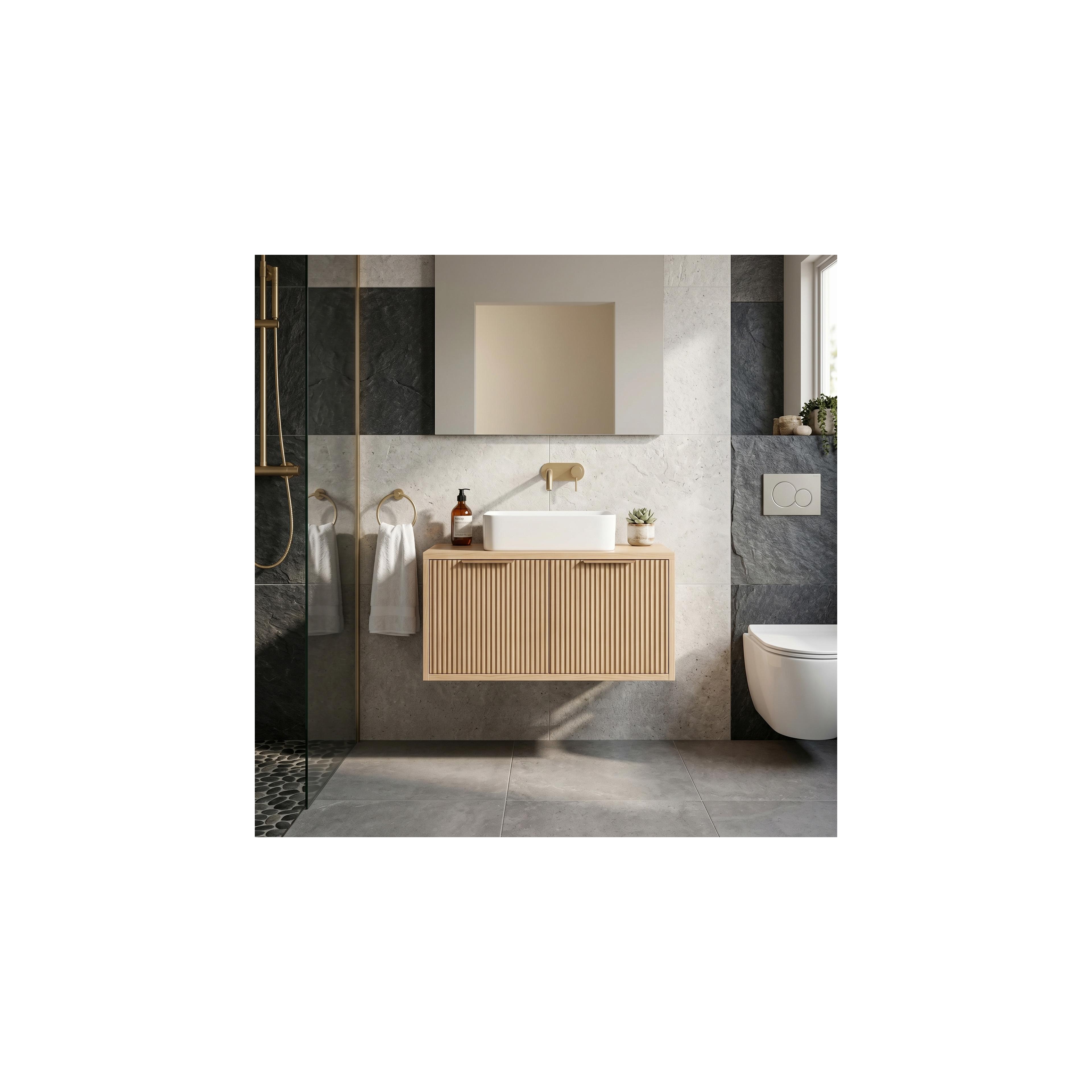 Waschtischunterschrank Rea Core 80cm Beige