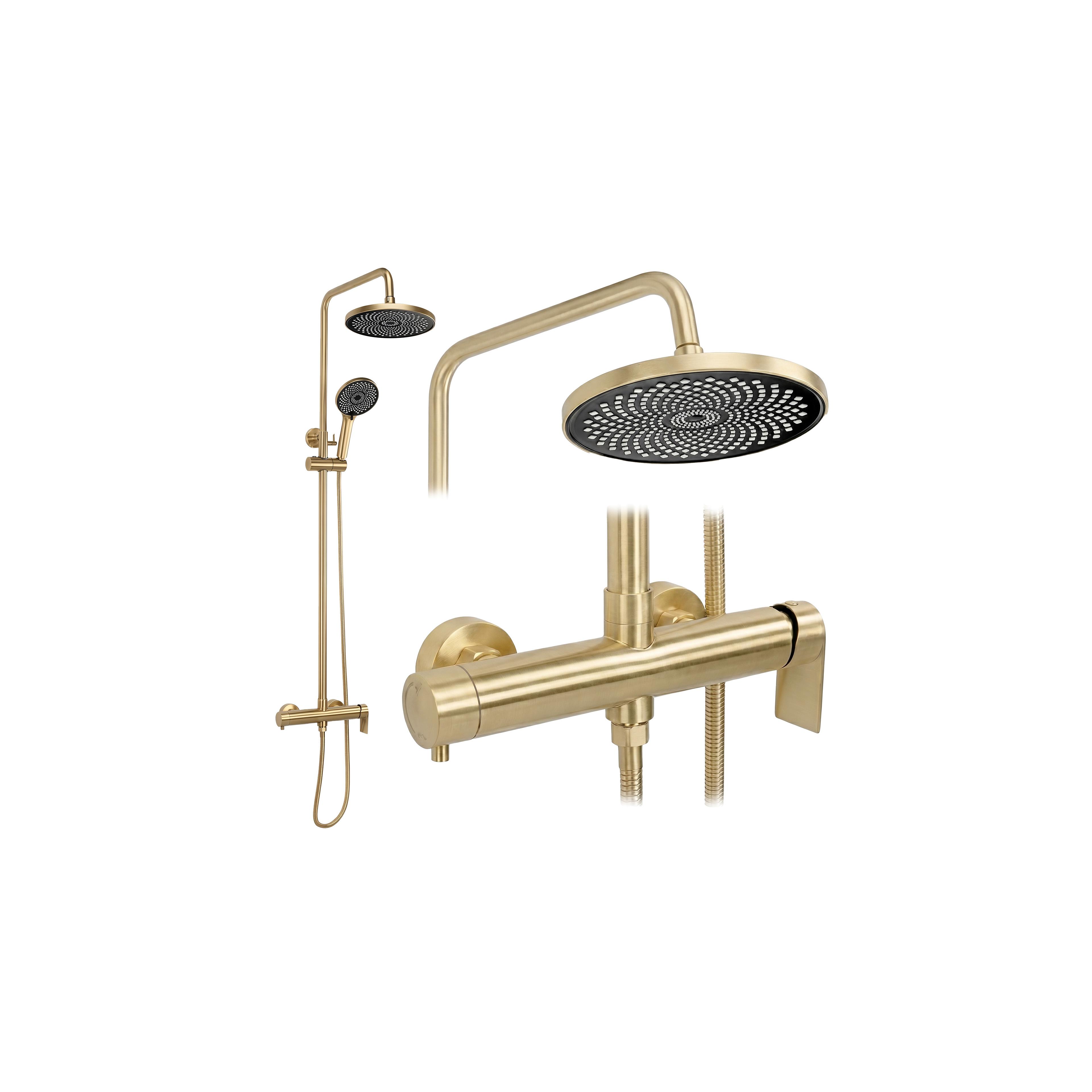Duschgarnitur Rea Hunter Brush Gold
