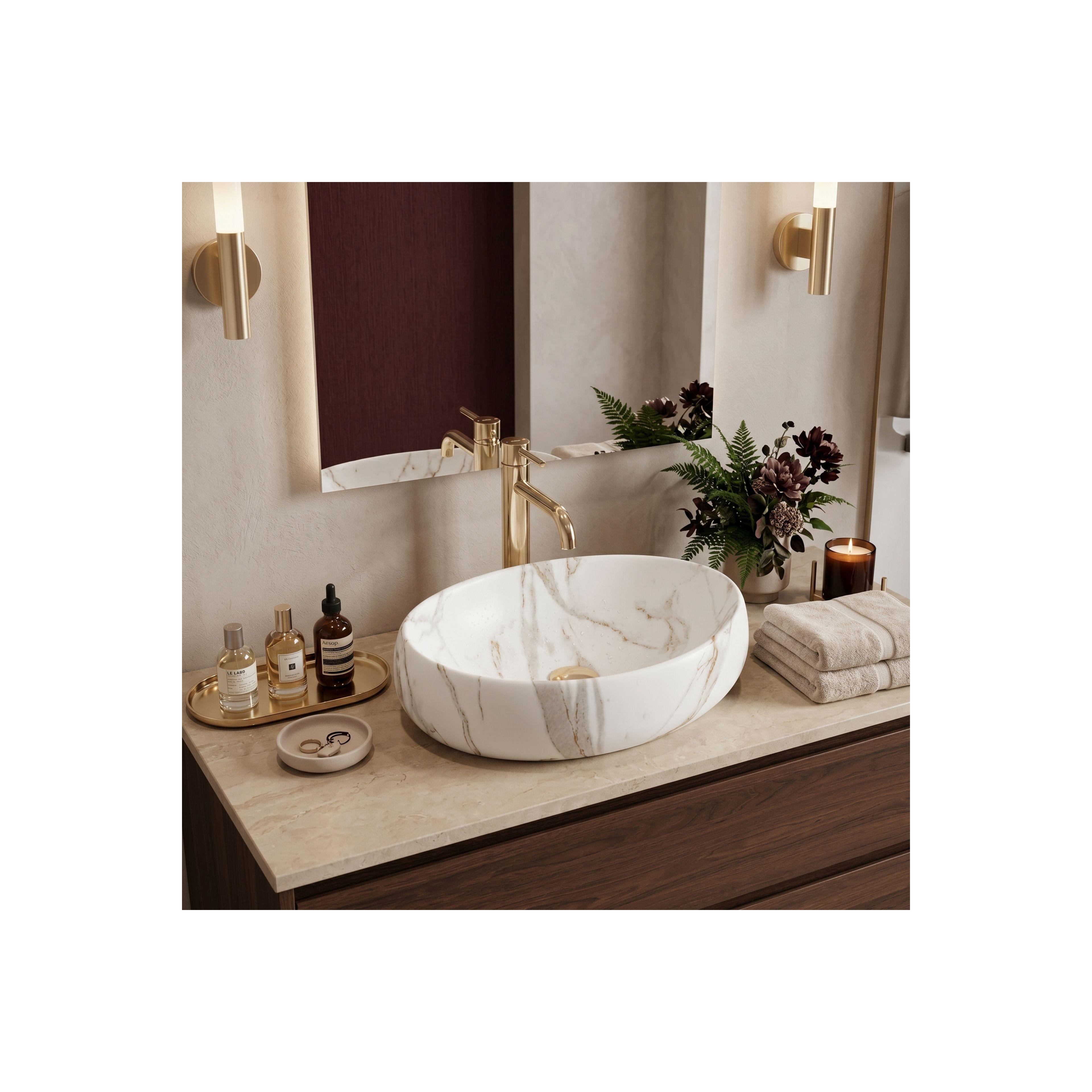 Countertop washbasin Rea Linda Lava Mat