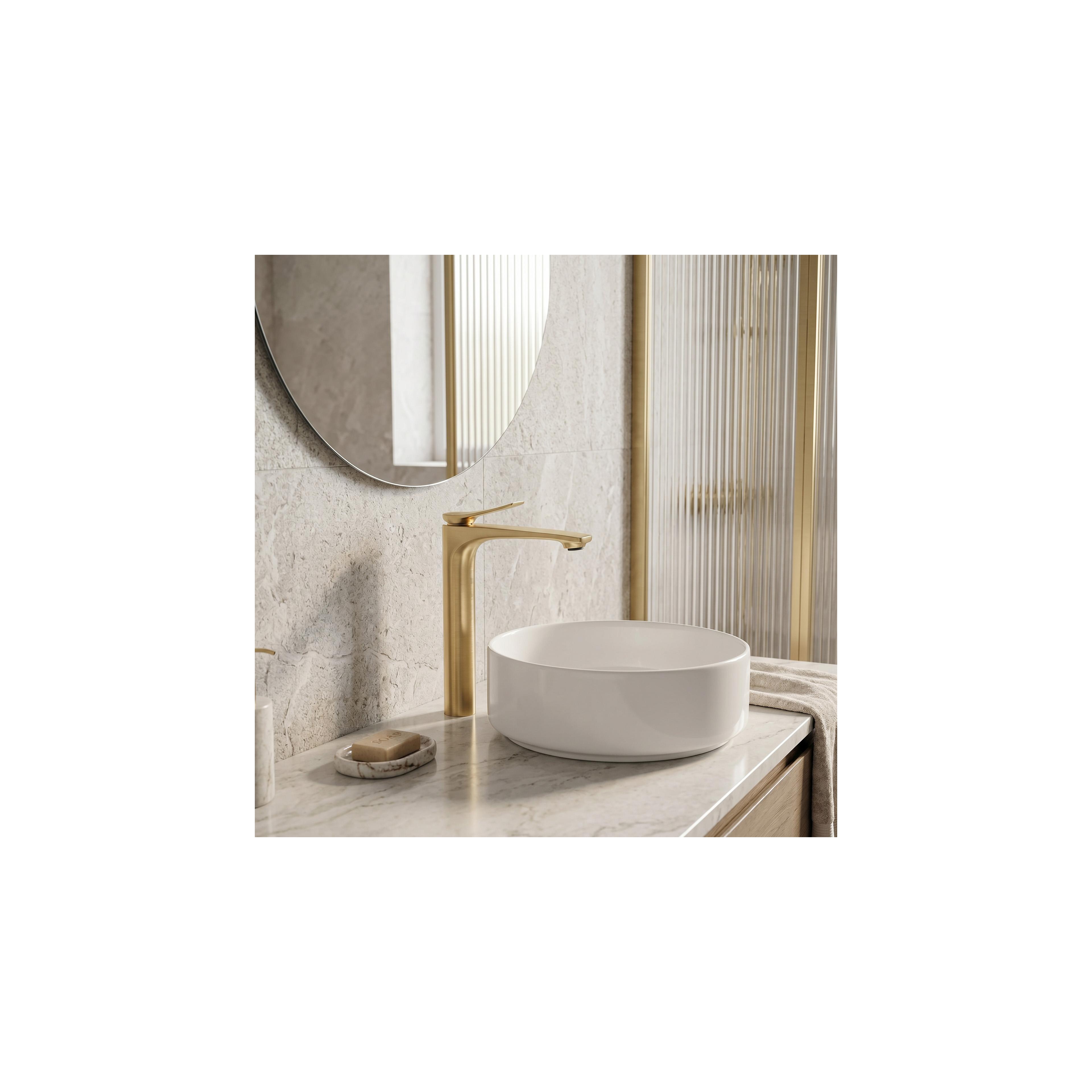 Robinet de lavabo PREMIUM Rea Vision Brush Gold High