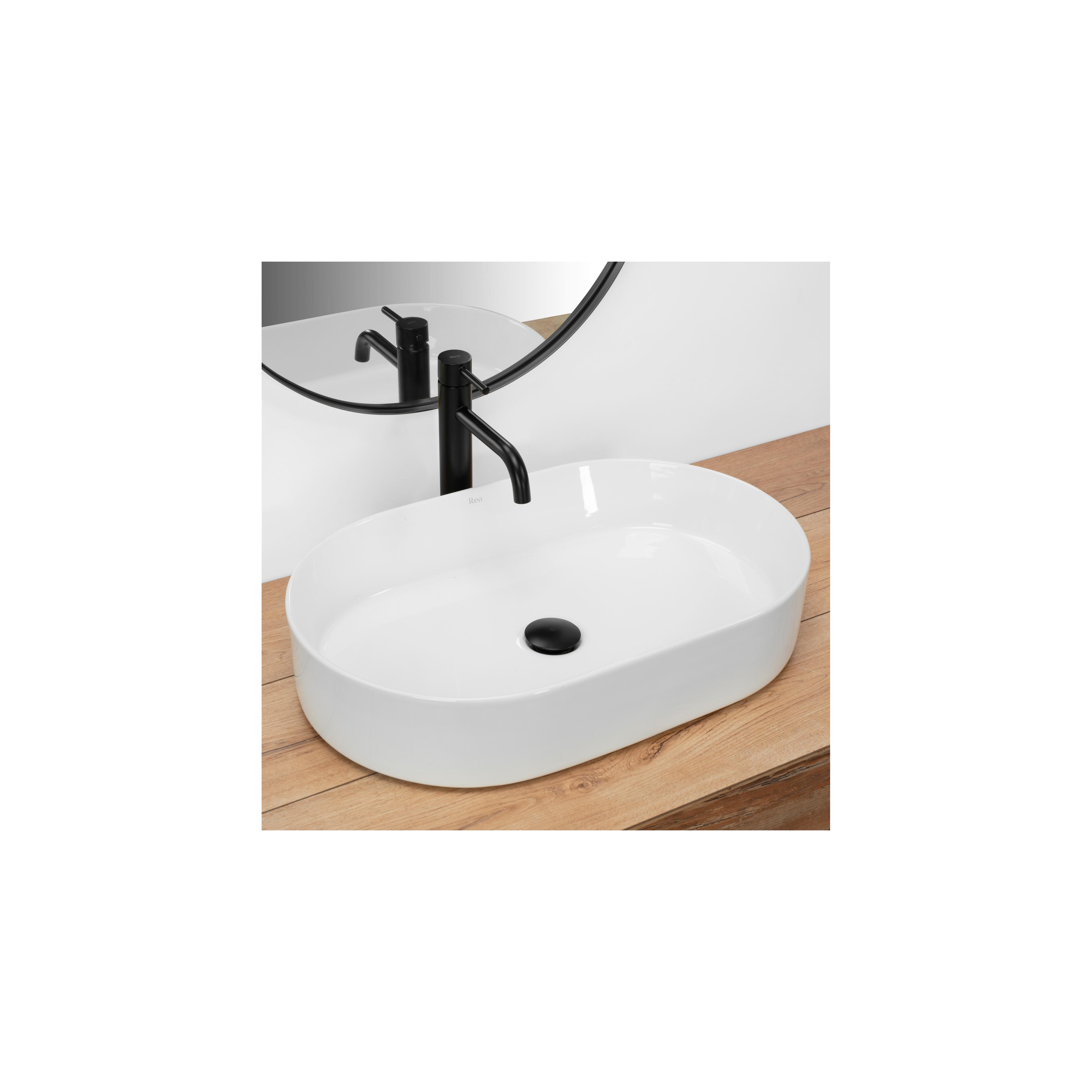 Ceramic Countertop Basin Rea Nadia 60
