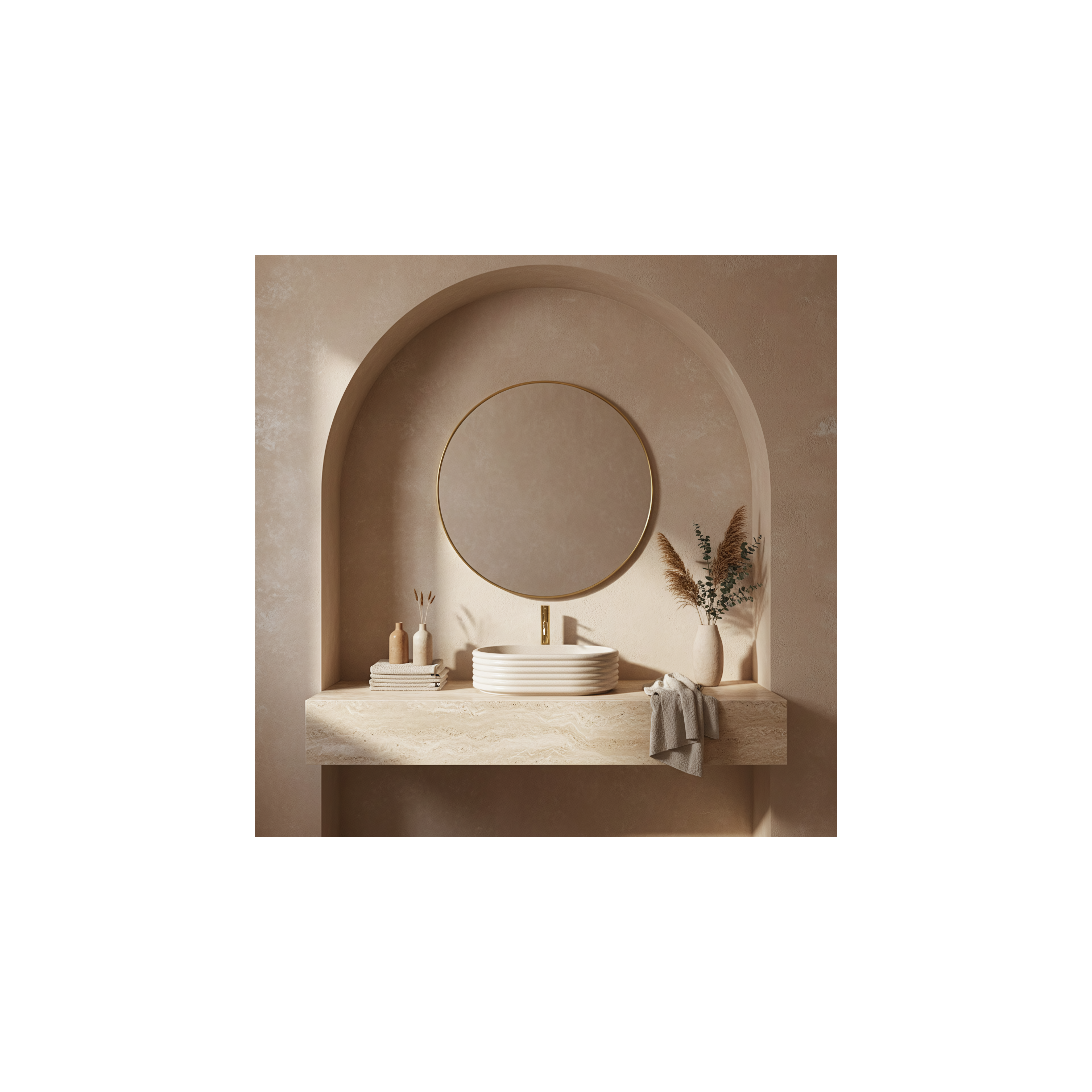 Aufsatzwaschbecken Rea Nicoletta Beige