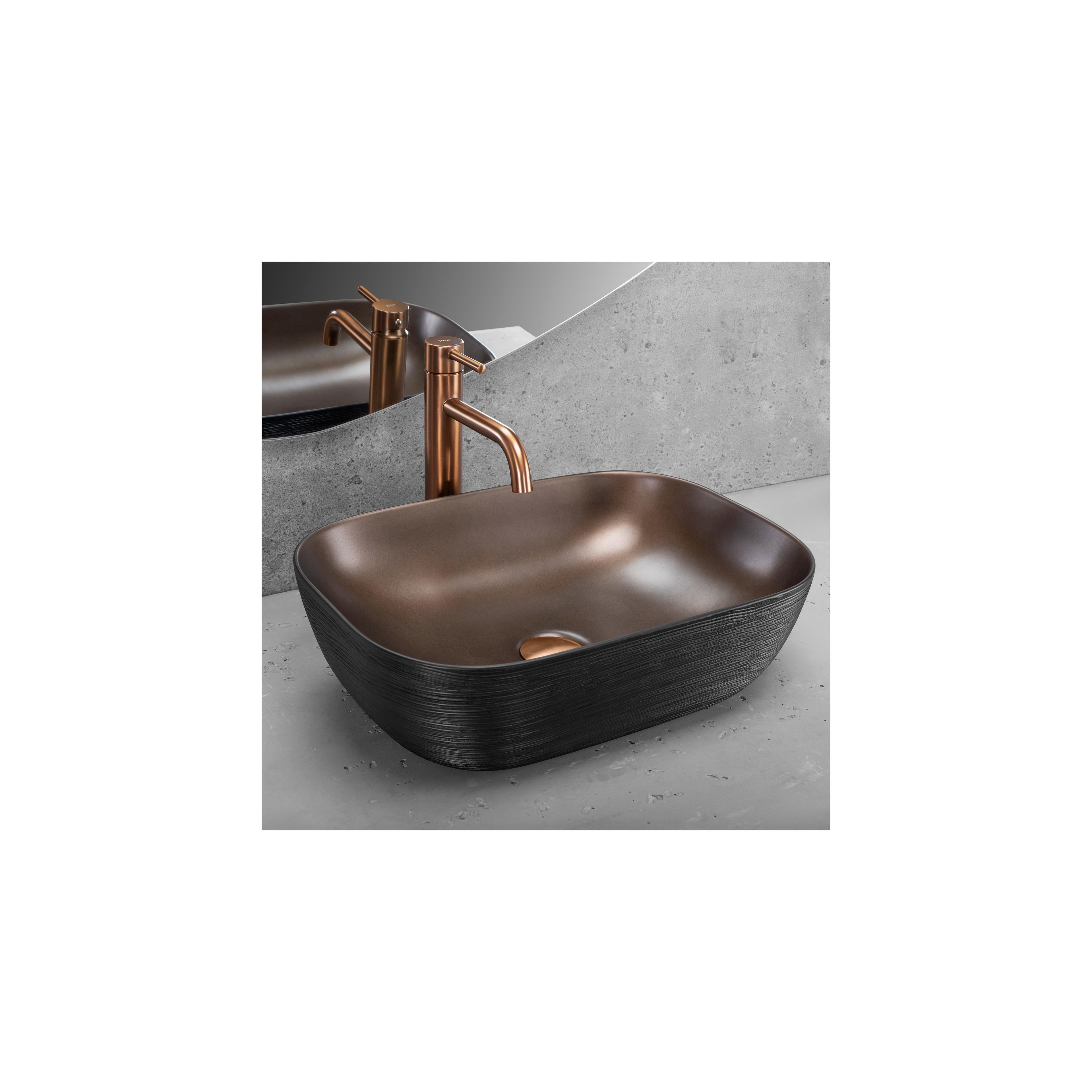 Νιπτήρας Rea Belinda COPPER BRUSH  / Black 46.5 x 33 x 13.5 εκ