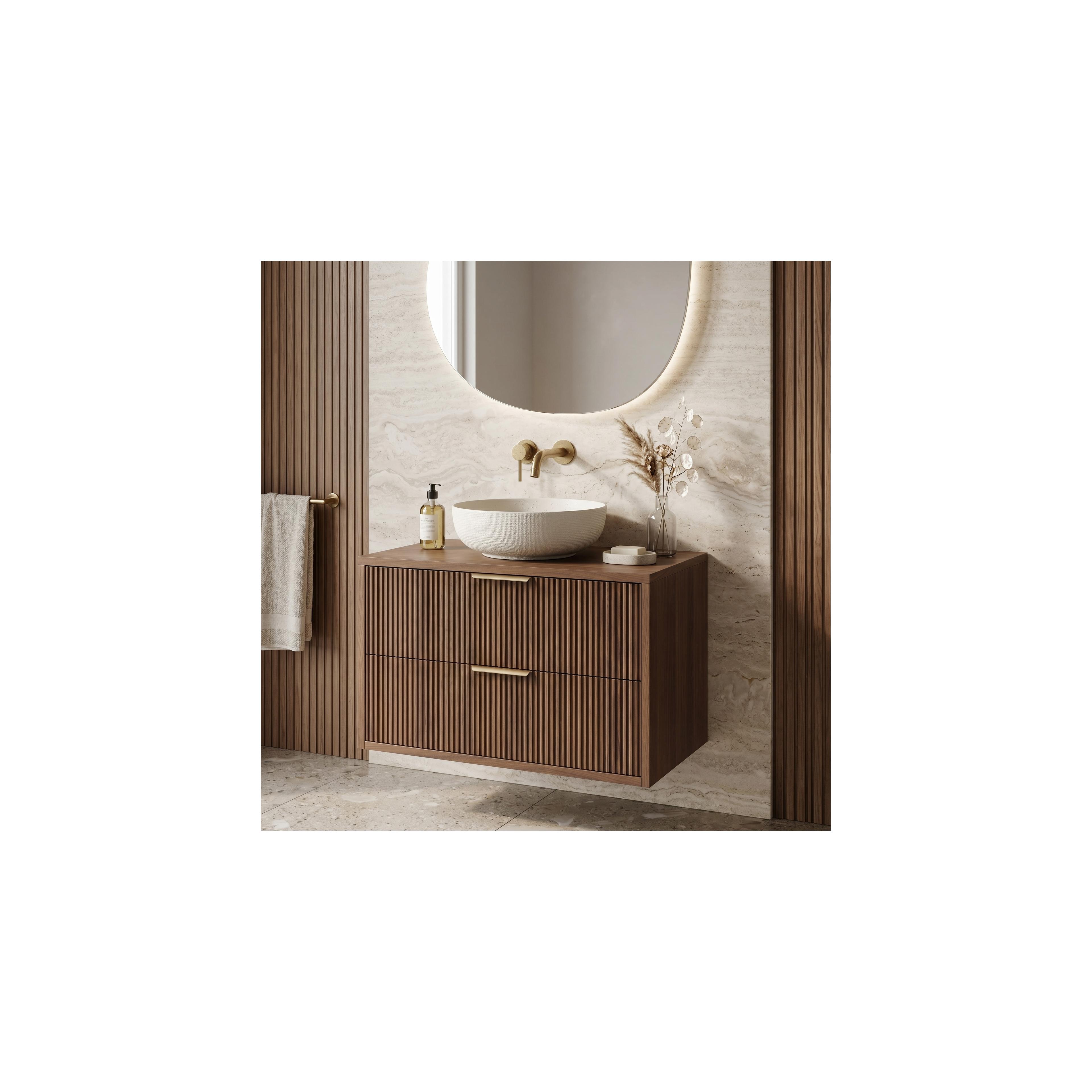 Waschtischunterschrank Rea Mono 80cm Brown