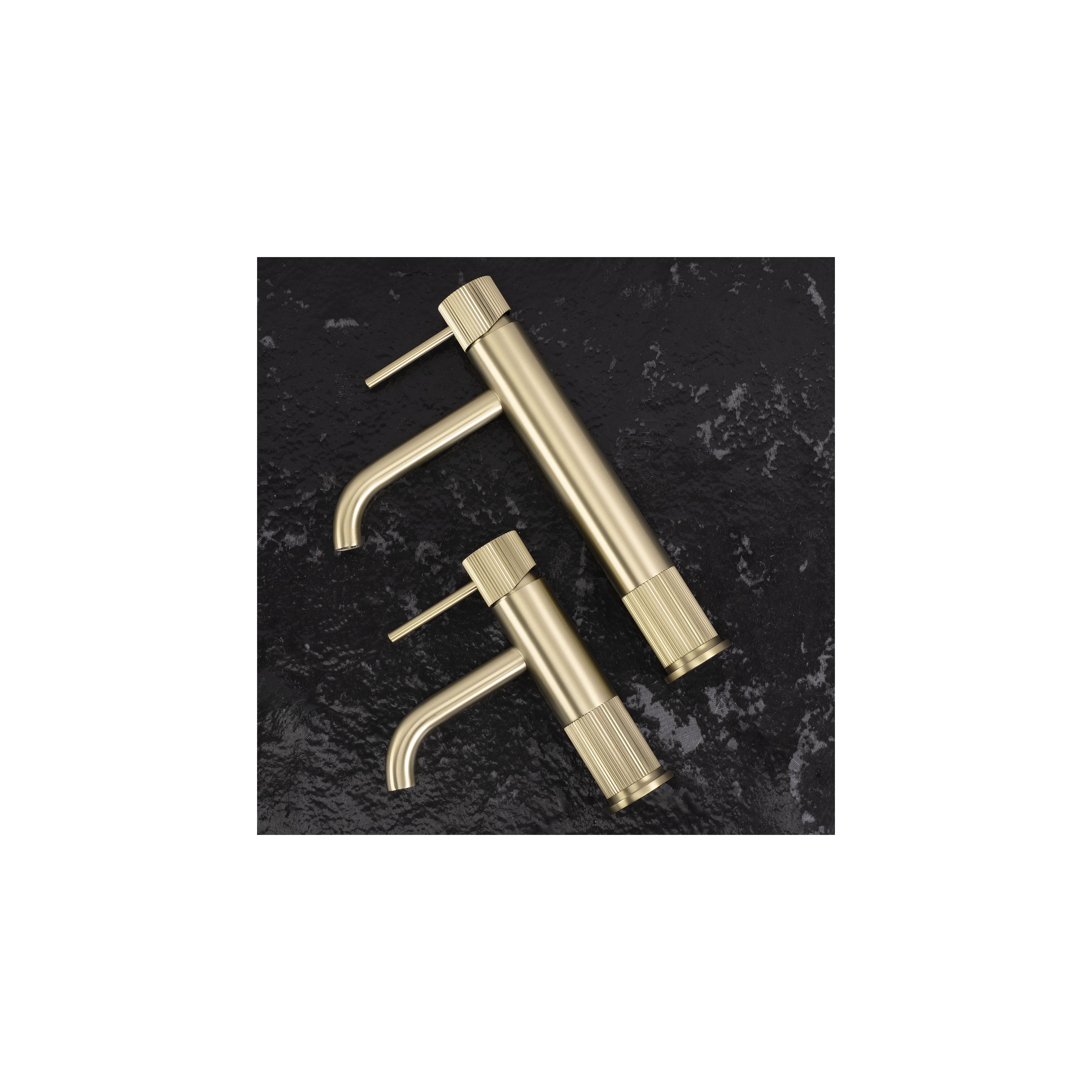Waschbeckenarmatur Rea Lungo Stripe Brush Gold
