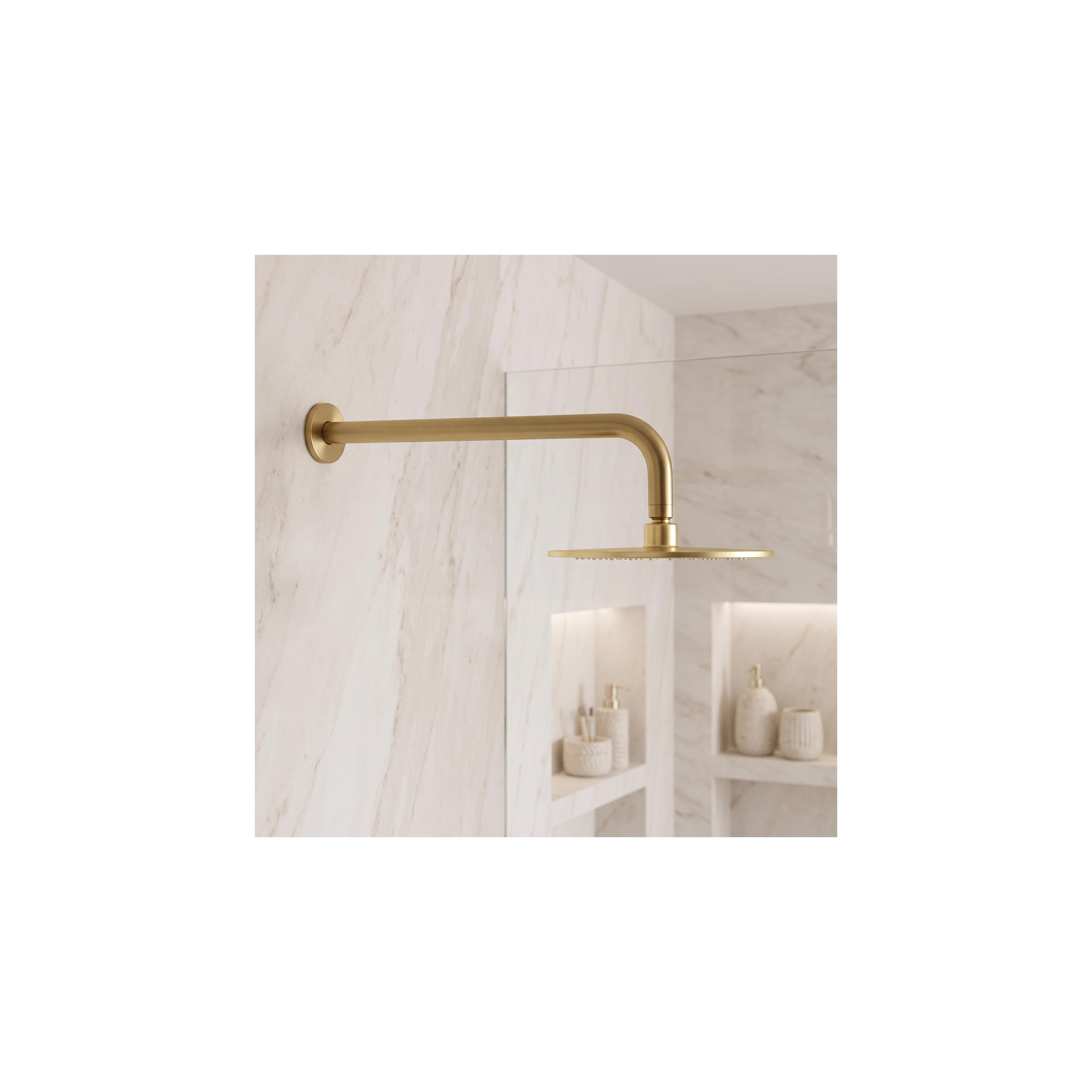 Duscharm rund REA JS-9021 40cm Brush gold