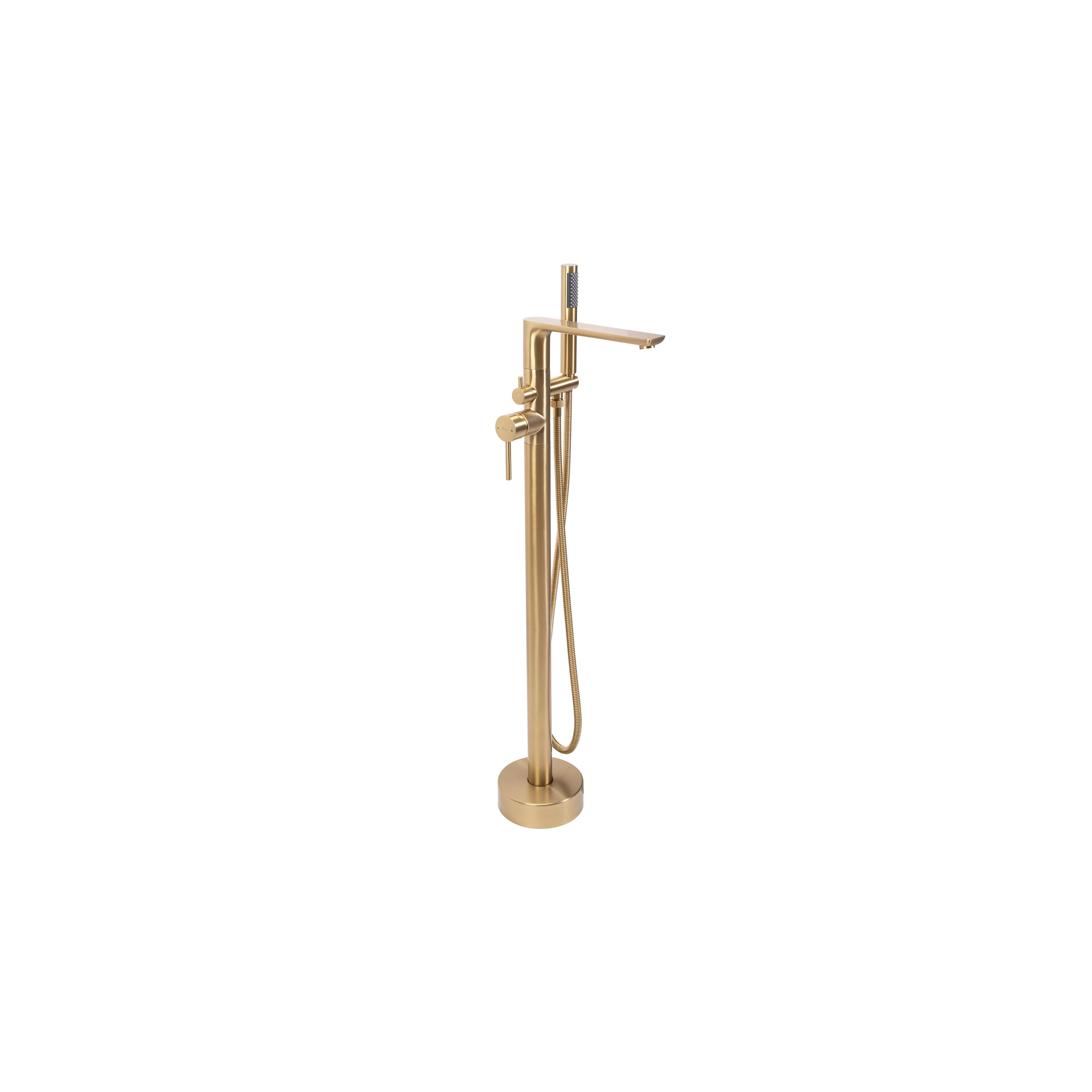Vloeren badmengkraan Rea Flores Gold Brush