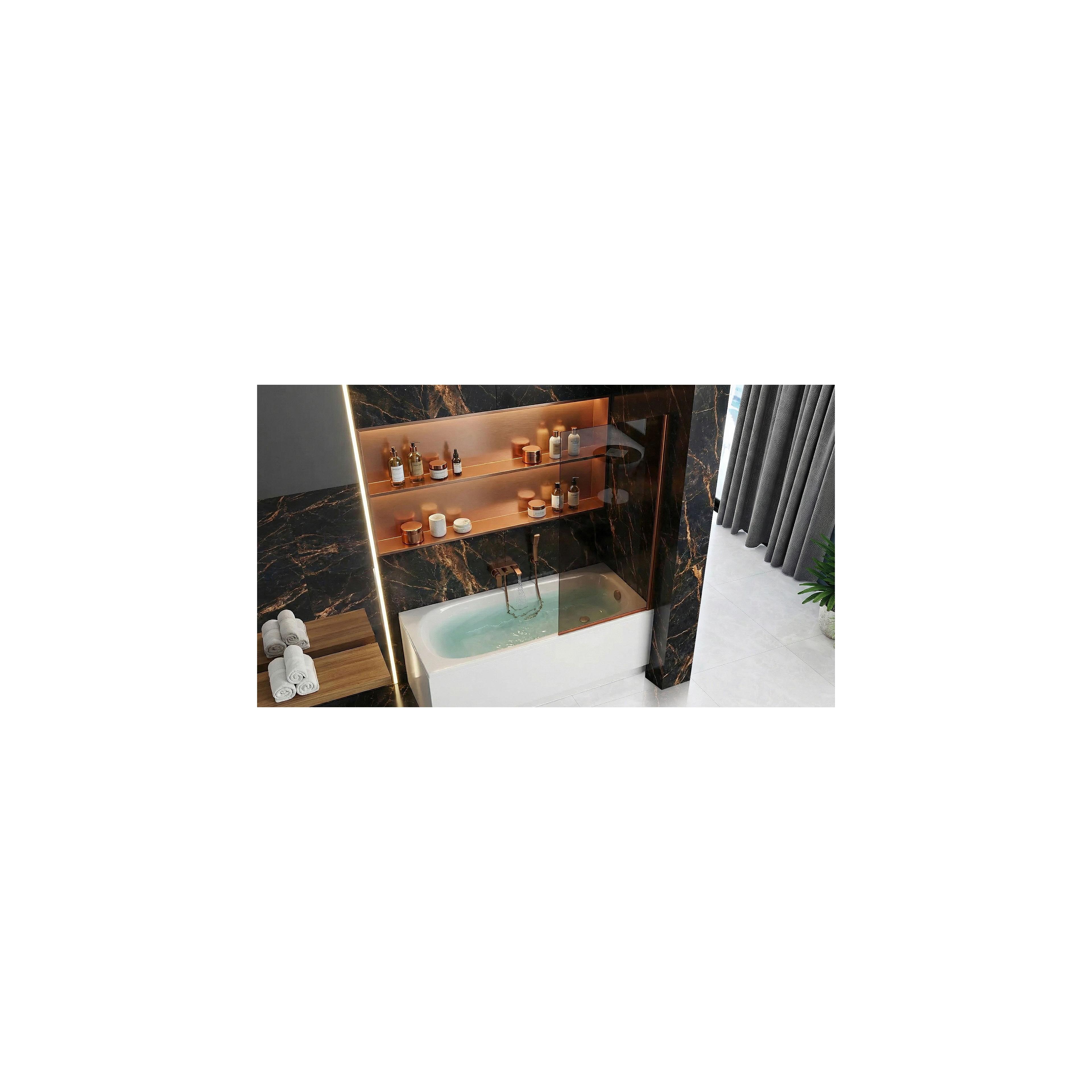 Pare-baignoire Rea Elegant Brush Copper 80
