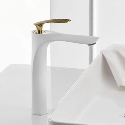 Baterie pentru baie Rea Orbit White Gold High