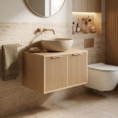 Шкаф за мивка Rea Core 60cm Beige