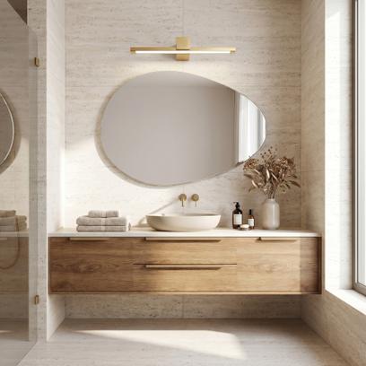 LED аплик за баня SWE047-1W 60cm GOLD BRUSH