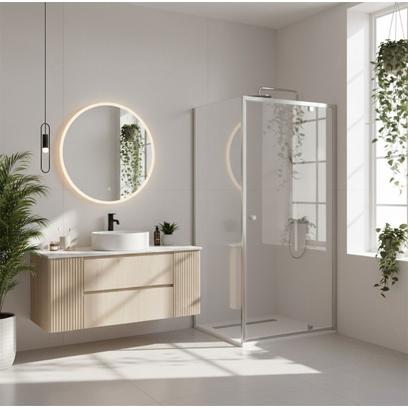 Duschkabine Rea Primo Swing 100x100 Chrome