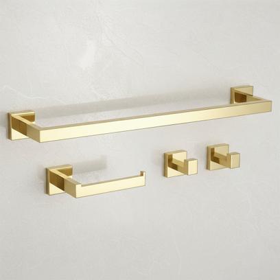 Ensemble d’accessoires de salle de bain Rio Gold 4 pièces
