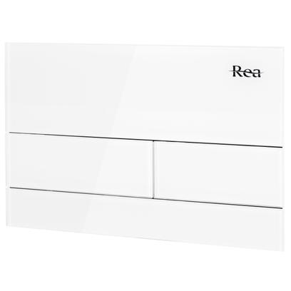 Ovládacie tlačidlo k podomietkovým systémom WC K011A-Q a Slim024N Rea T White Glass