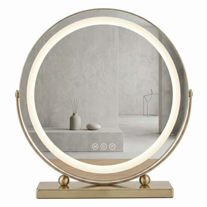 LED Spiegel MAKE-UP L.Gold 40 cm