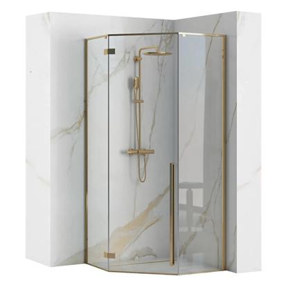 Καμπίνα Ντους Rea DIAMOND 100x100 GOLD