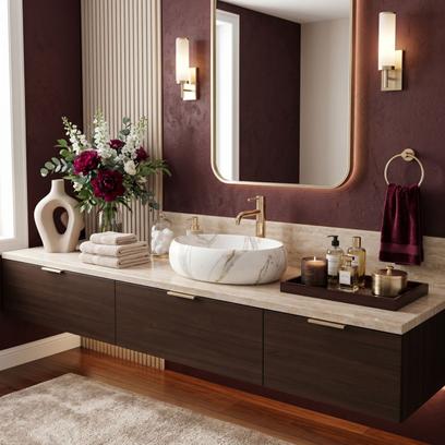 Countertop washbasin Rea Linda Lava Mat