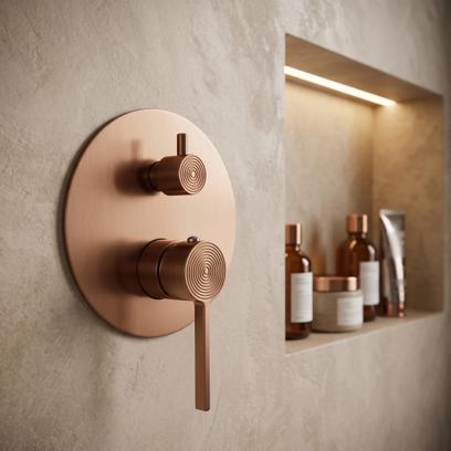 Душ система за вграждане Rea Foster Brush Copper