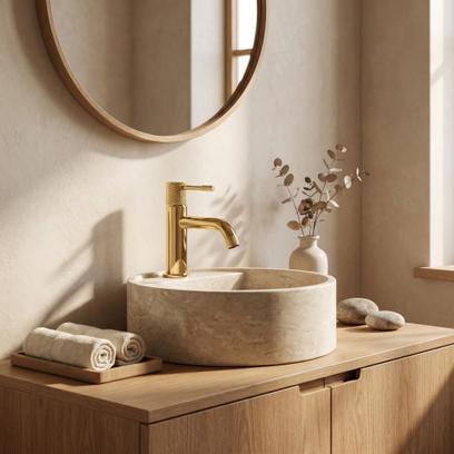 Robinet de lavabo Rea Venti Gold Low