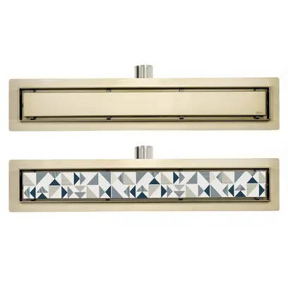Drain linéaire Rea Pure Neo Gold 80