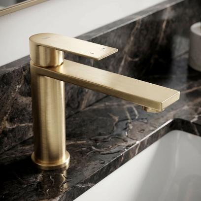 Robinet de salle de bain Rea Hunter Brush Gold Low